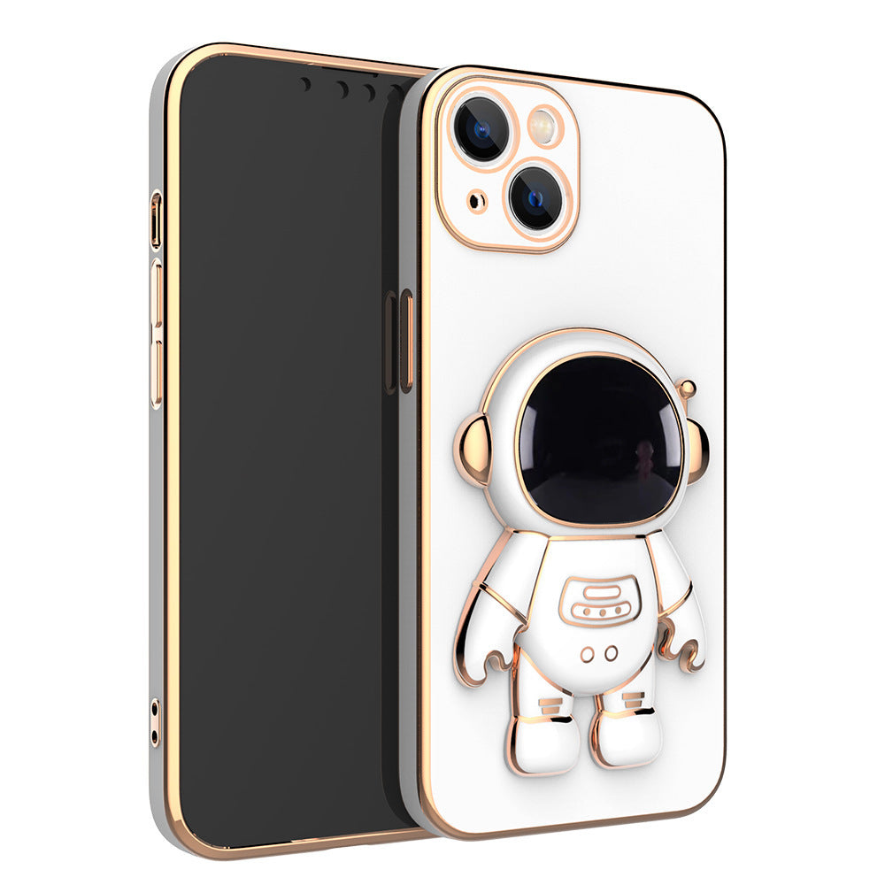 3D Astronaut Phone Case Anti-Drop Electroplating Bracket - Small Enterprise