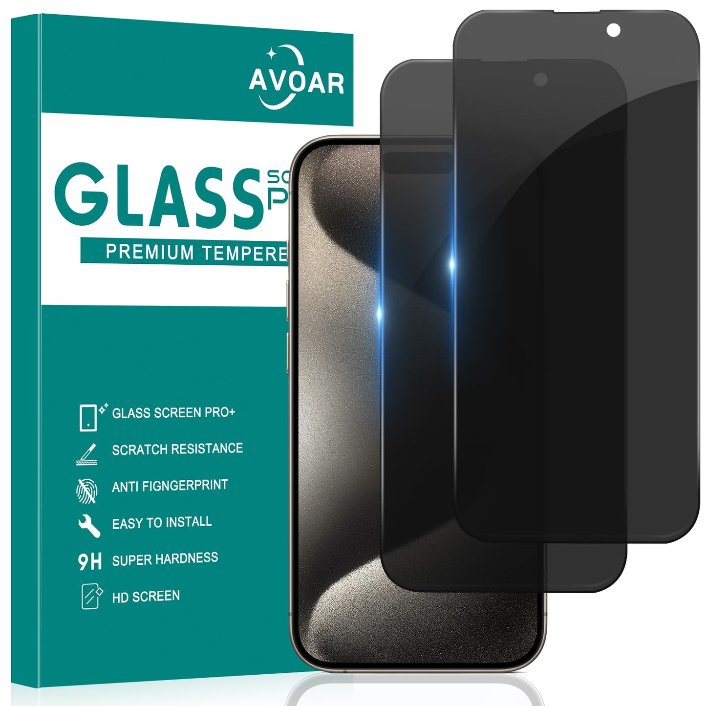 iGuard 2-Pack Privacy Screen Protector for iPhone 14/13 - Small Enterprise