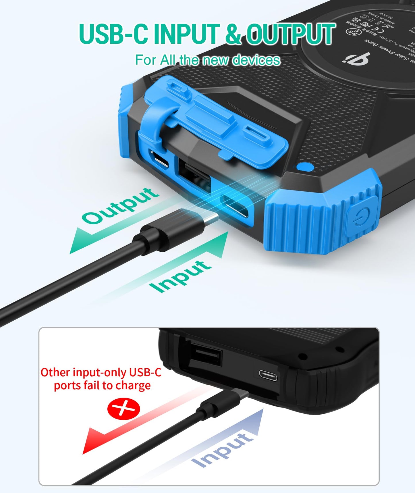 BLAVOR SolarPower 10K: Fast Portable Charger & Light - Small Enterprise