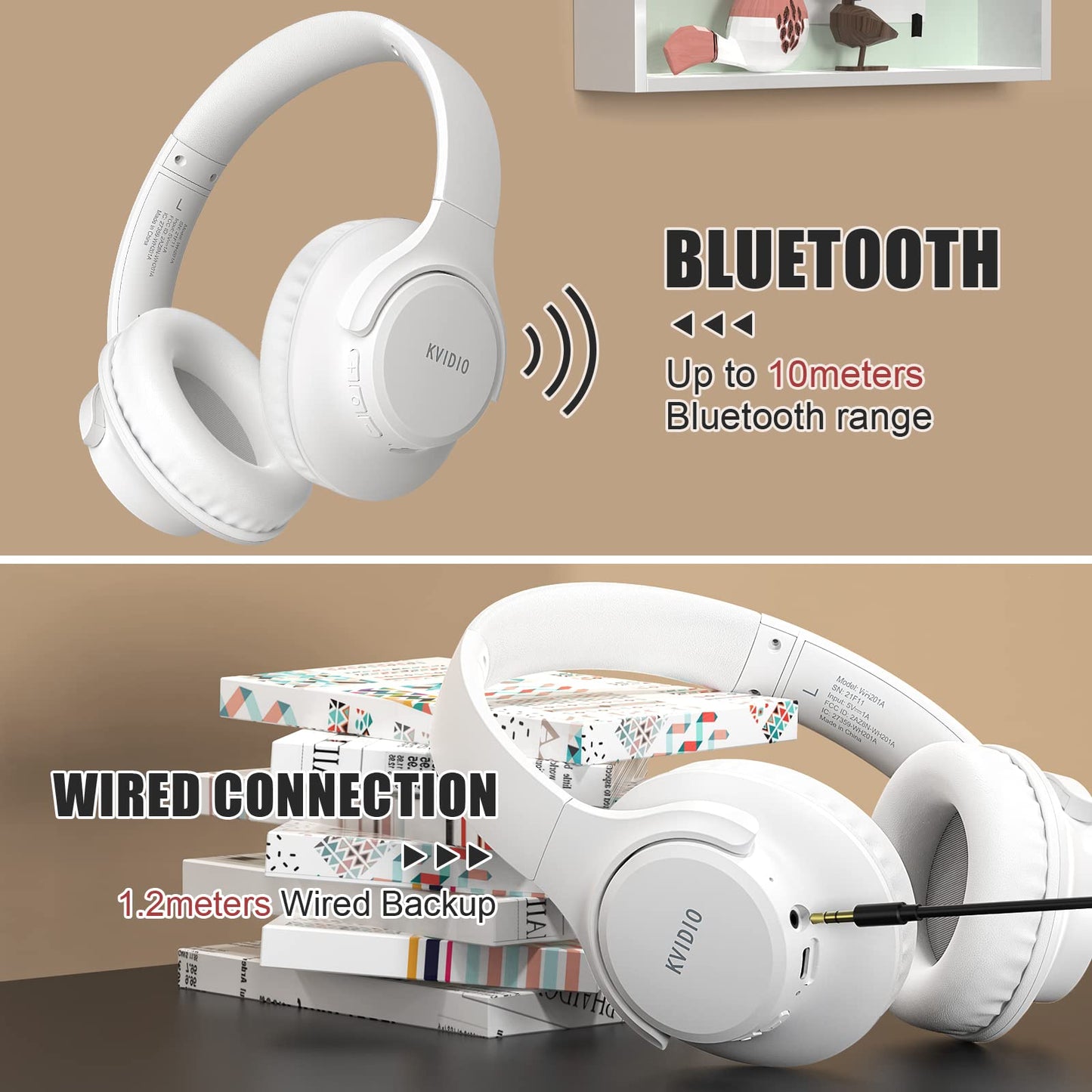 KVIDIO ProBass 65H Wireless Headphones - Travel Ready! - Small Enterprise