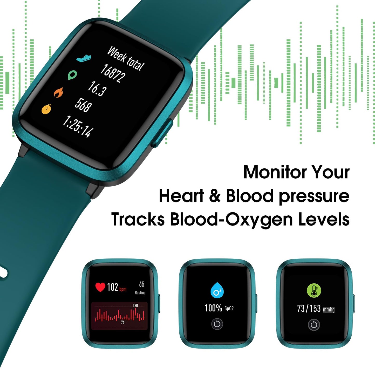 FitWatch Pro: Heart & Sleep Tracker Smartwatch 1.5 - Small Enterprise
