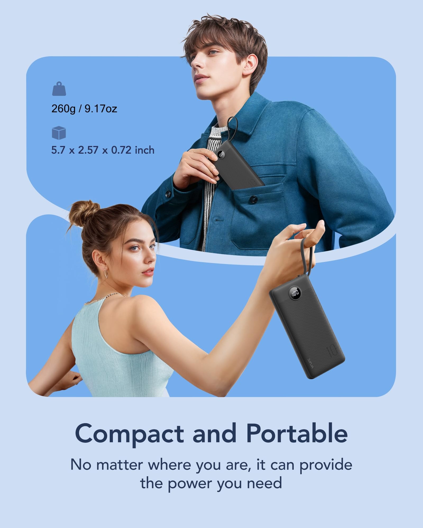 ChargeMate 10000mAh: Portable Power Bank for All Devices - Pink - Small Enterprise