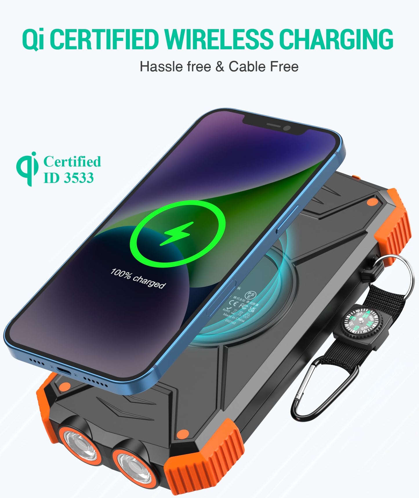 BLAVOR SolarPower 10K: Fast Portable Charger & Light - Small Enterprise