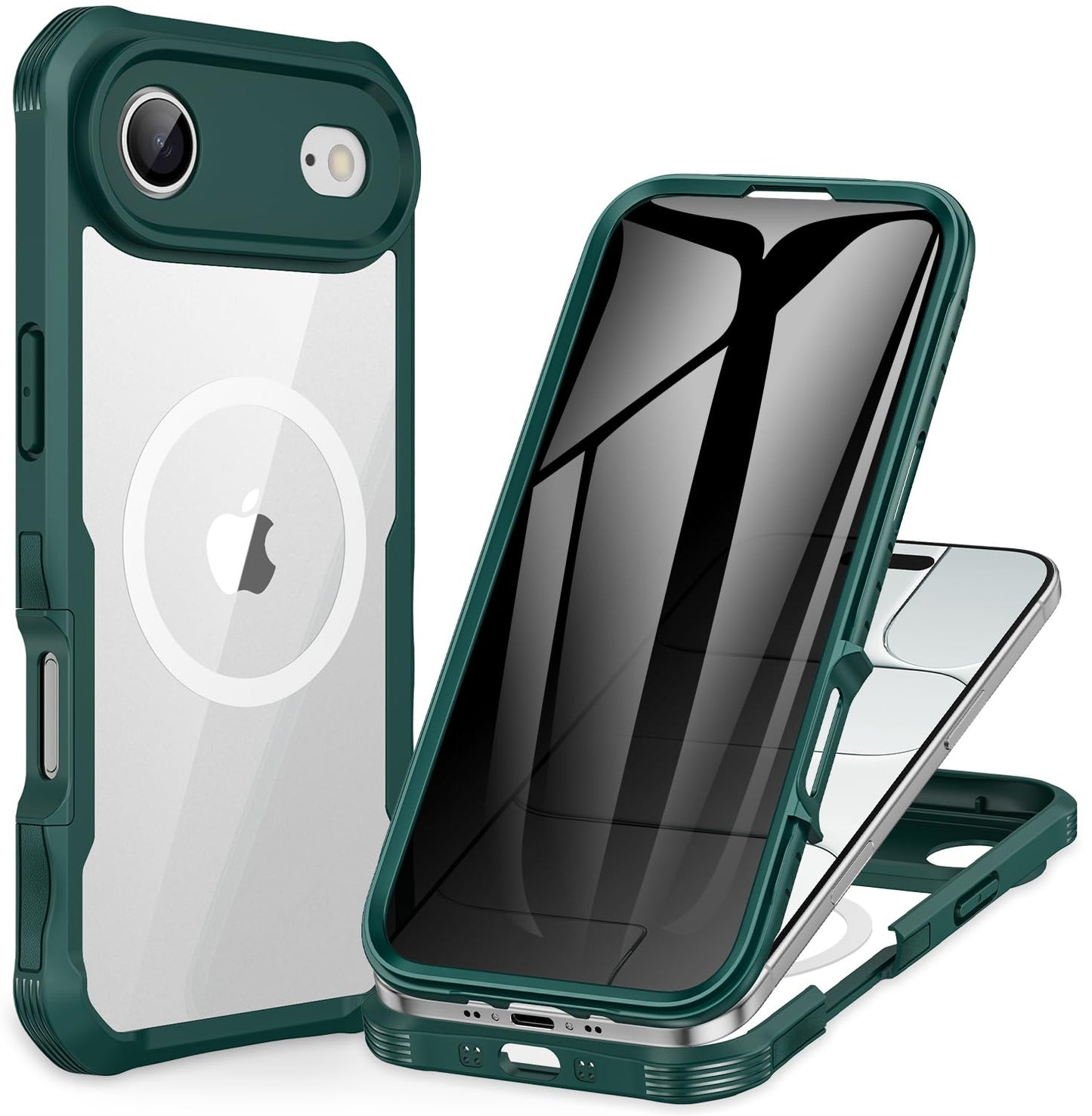 CENHUFO Privacy iPhone 14/13 Case with Glass Protector