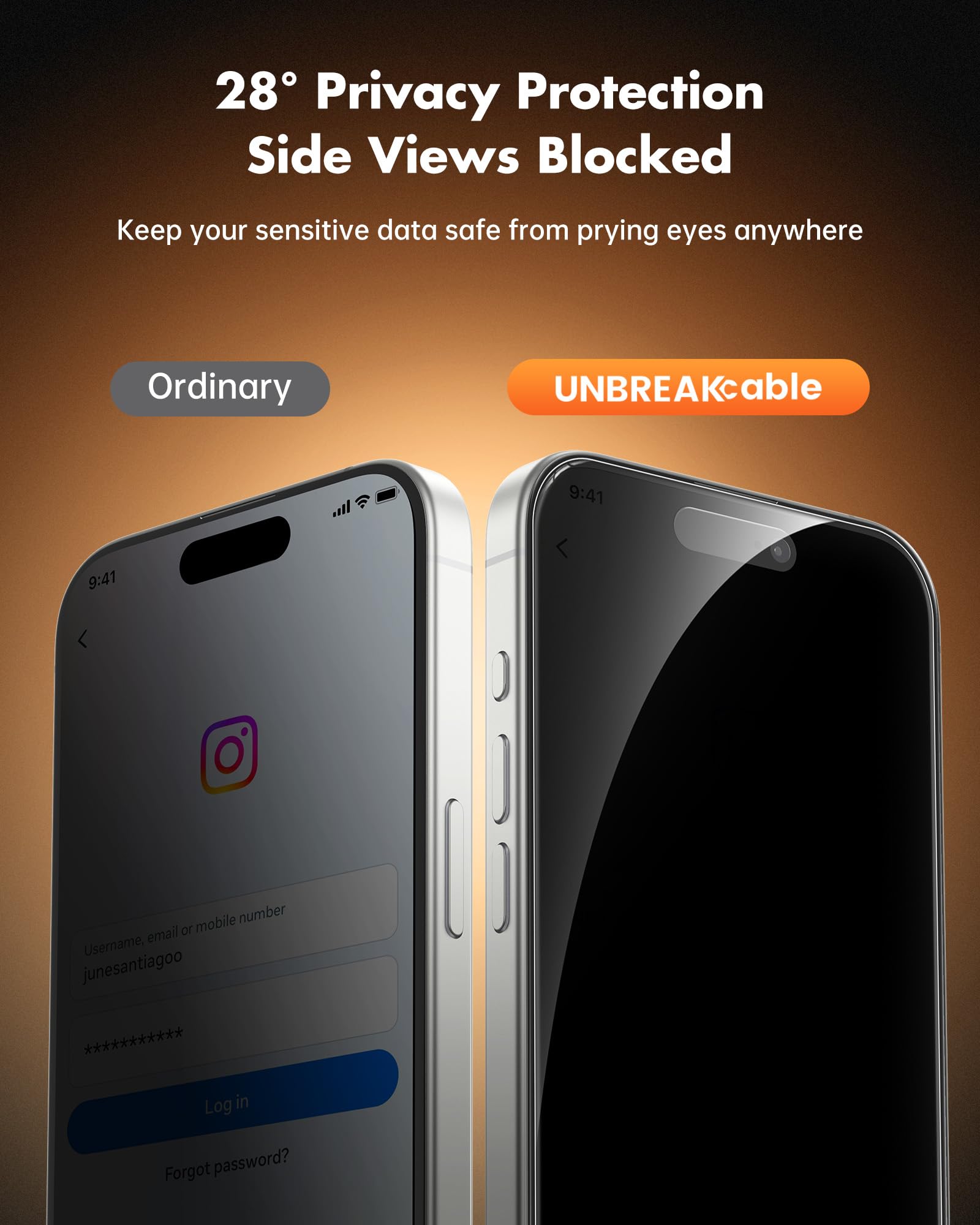 UNBREAKcable iPhone 12 Pro Max Privacy Shield 2-Pack - Small Enterprise