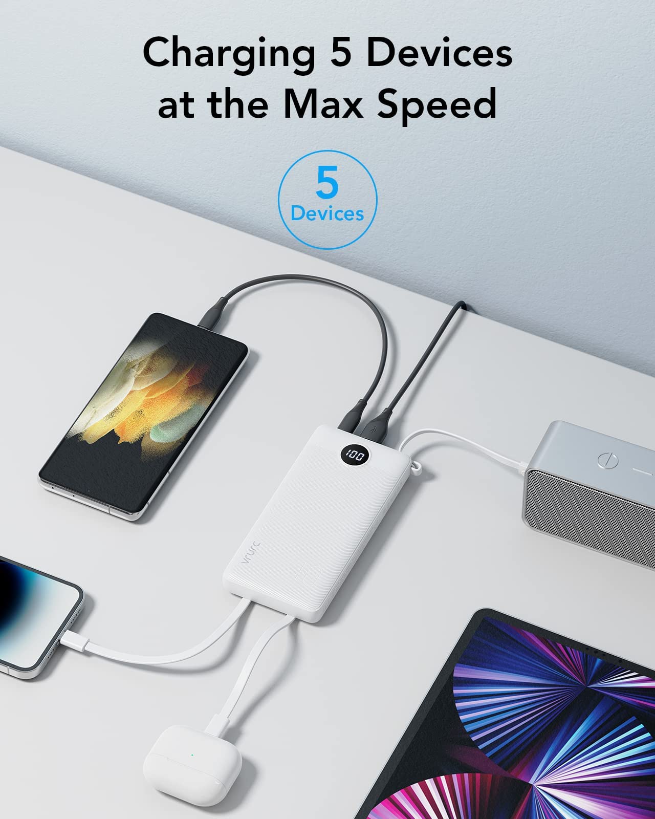 ChargeMate 10000mAh: Portable Power Bank for All Devices - Pink - Small Enterprise