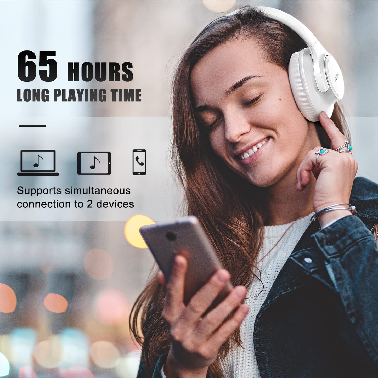 KVIDIO ProBass 65H Wireless Headphones - Travel Ready! - Small Enterprise