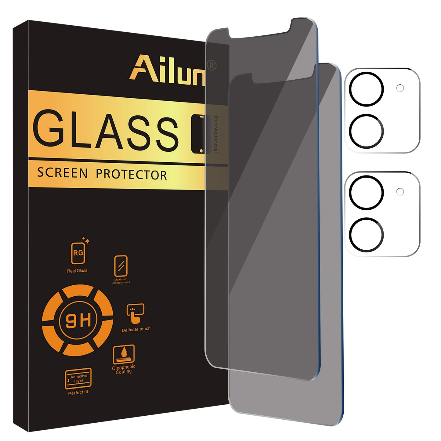 Ailun iPhone 16 Privacy & Lens Protector 3-Pack - Small Enterprise
