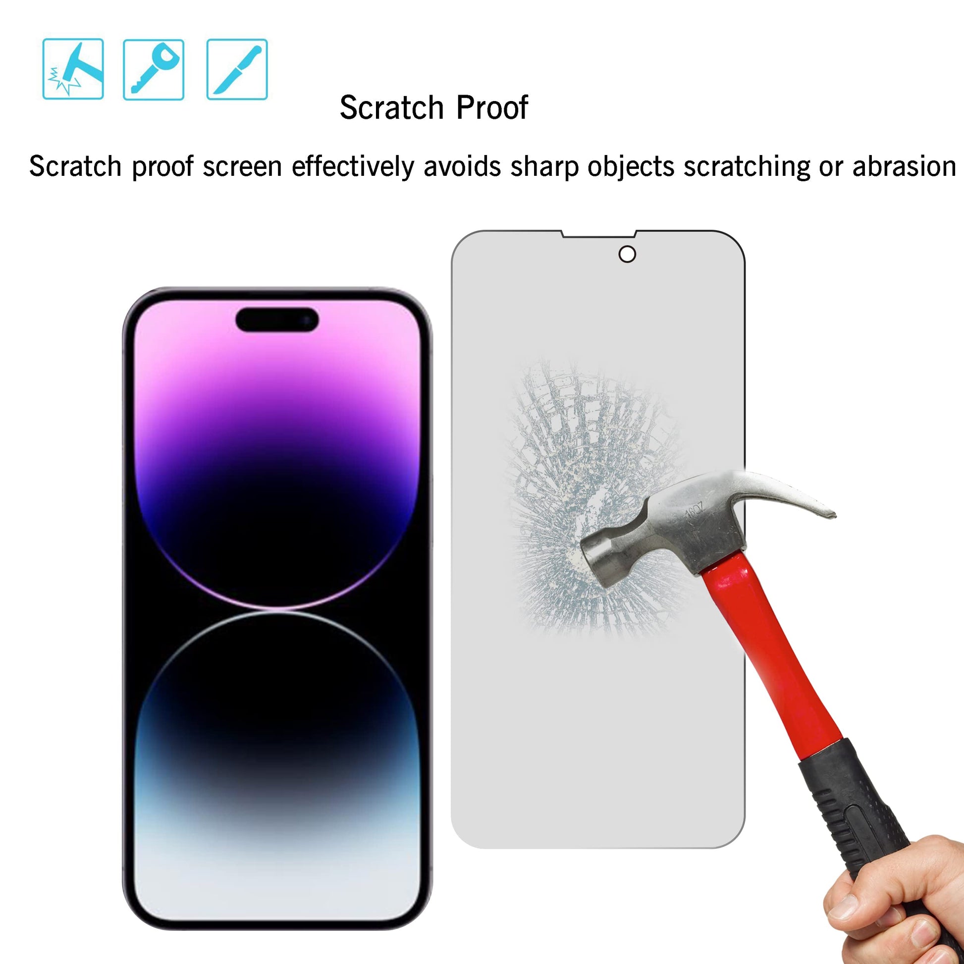 Ailun iPhone 16 Privacy & Lens Protector 3-Pack - Small Enterprise