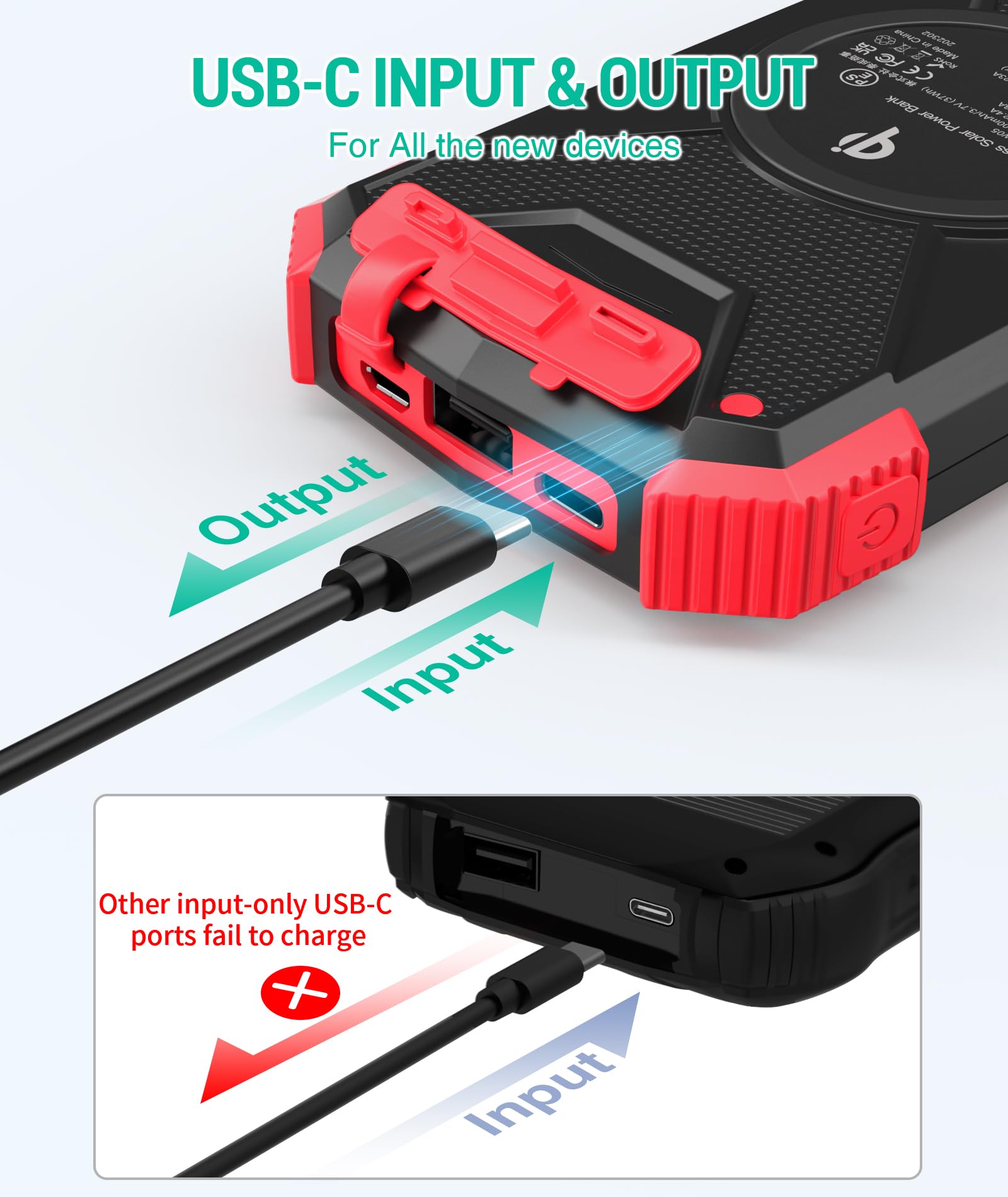 BLAVOR SolarPower 10K: Fast Portable Charger & Light - Small Enterprise