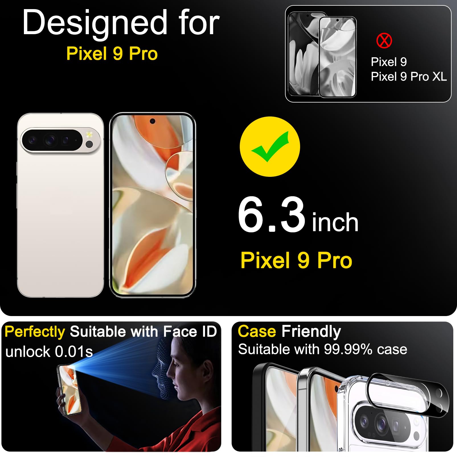 Ferilinso Privacy Screen Protector for iPhone - Small Enterprise