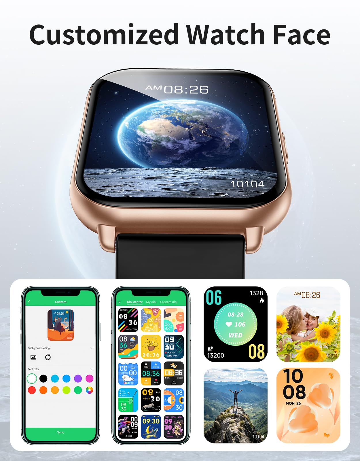 RUIMEN Smartwatch: Answer Calls, Track Fitness - Small Enterprise