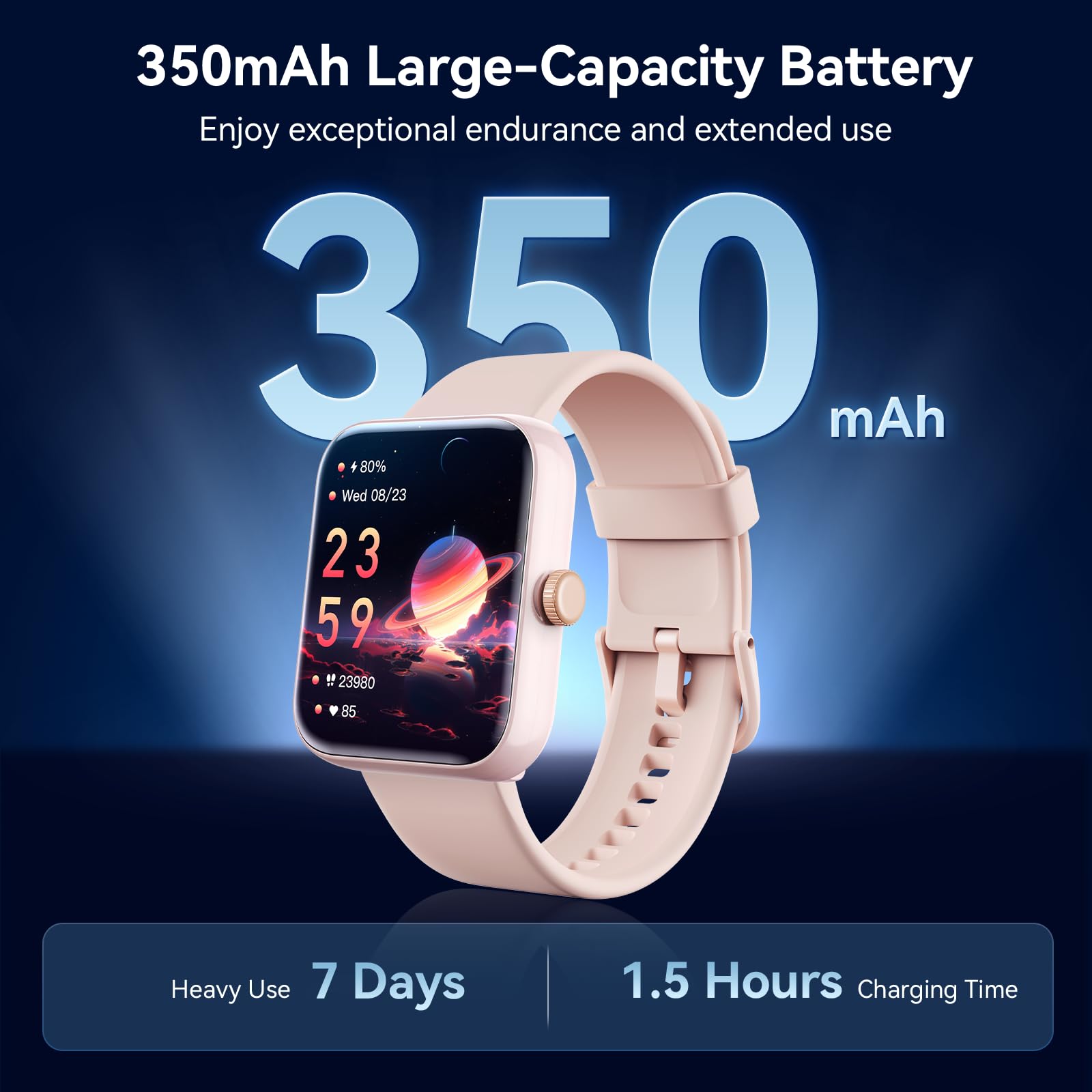 FemmeFit Smartwatch: Alexa, Waterproof, 100+ Sports - Small Enterprise