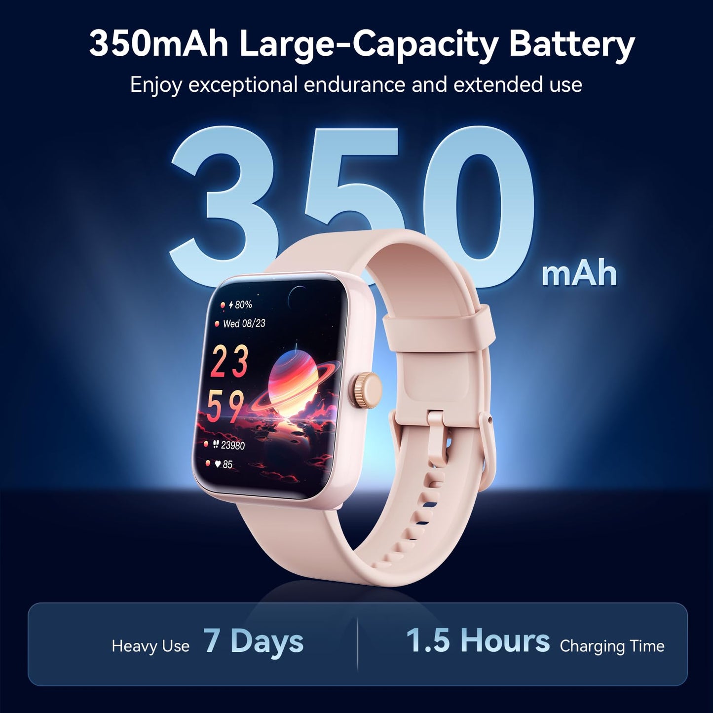 FemmeFit Smartwatch: Alexa, Waterproof, 100+ Sports - Small Enterprise