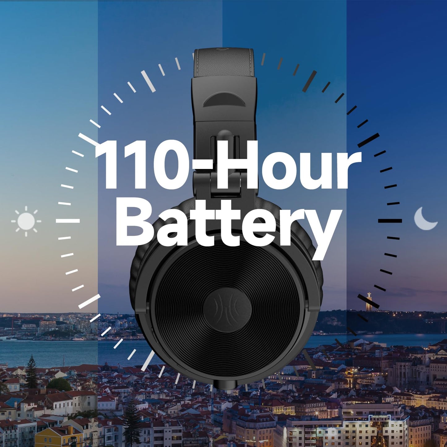 OneOdio ProC: 110Hr Bluetooth Foldable Bass Headset