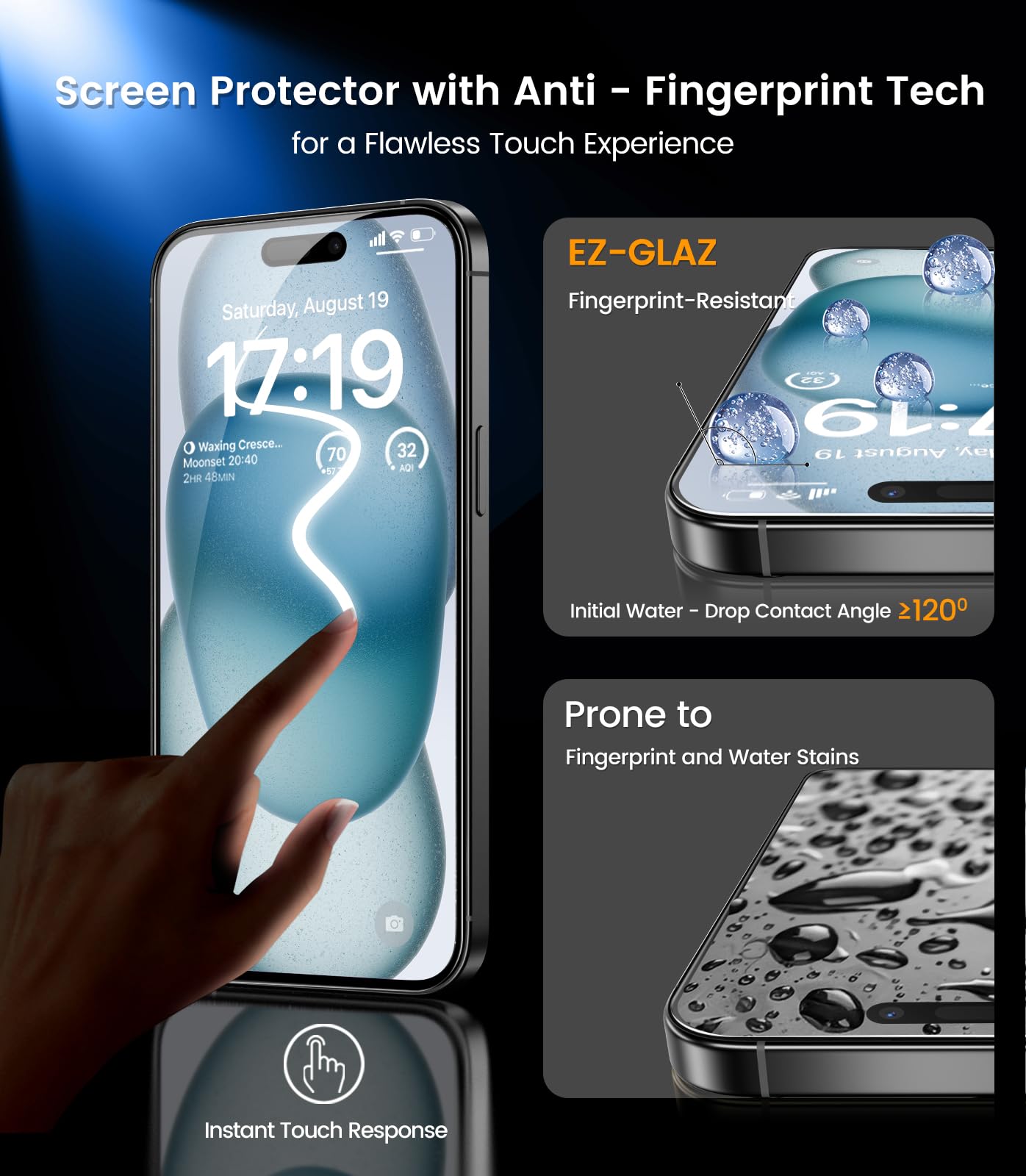 iPhone 13 4-Pack Privacy Glass Shield - Military Grade - Small Enterprise