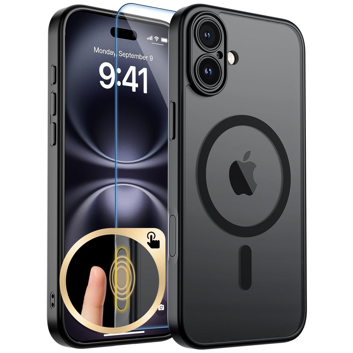 zapica Magnetic for iPhone 17 Pro Max Case, Gray