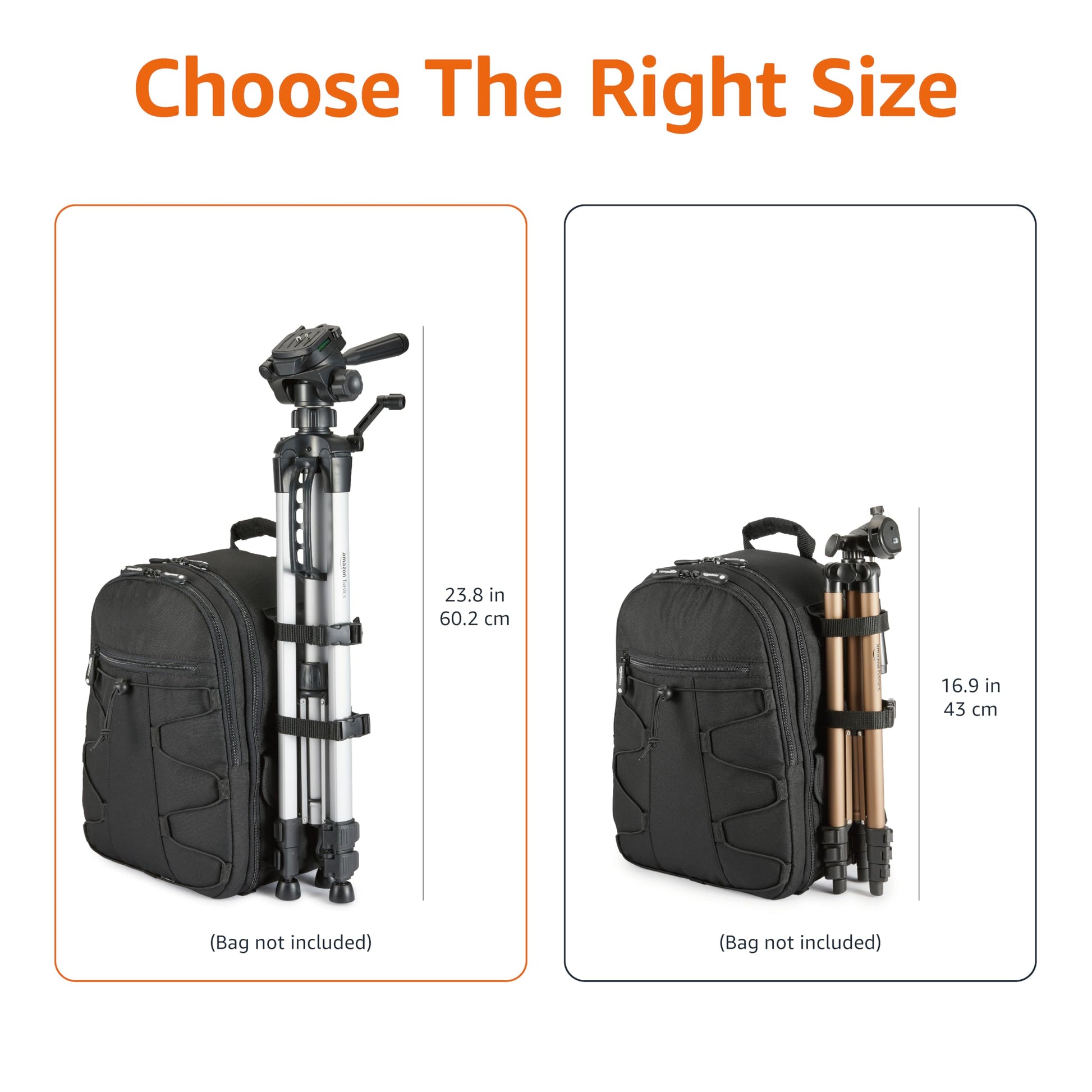 Amazon Basics Travel Tripod - 50 Champagne - Small Enterprise