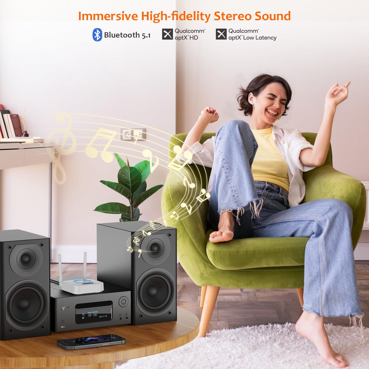 HiFiConnect Pro: LDAC Bluetooth 5.2 Audio Receiver