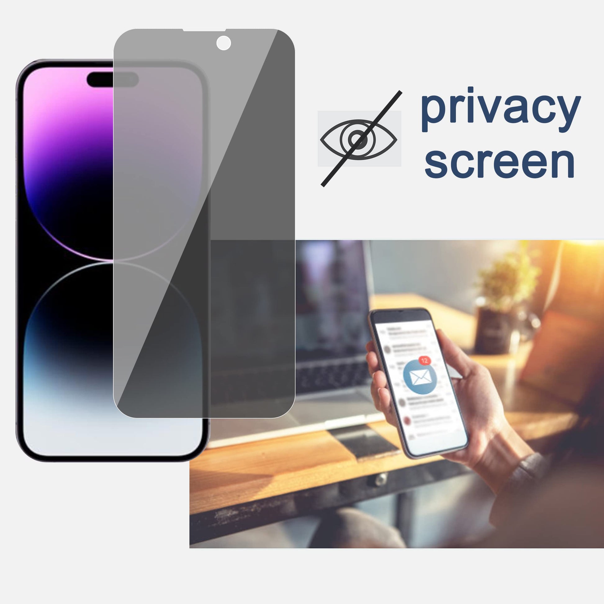 Ailun iPhone 16 Privacy & Lens Protector 3-Pack - Small Enterprise