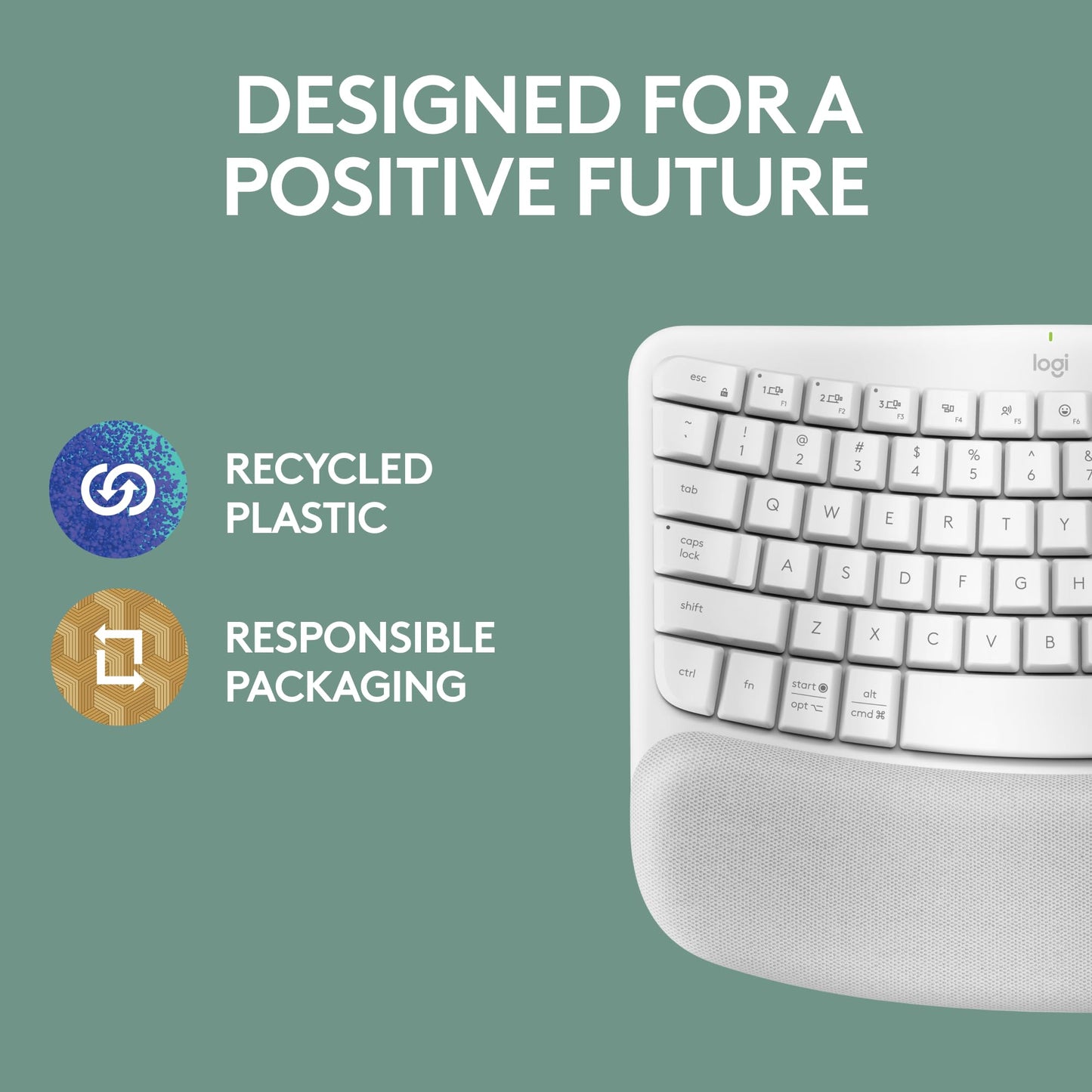 WaveEase Wireless Ergokey by Logitech