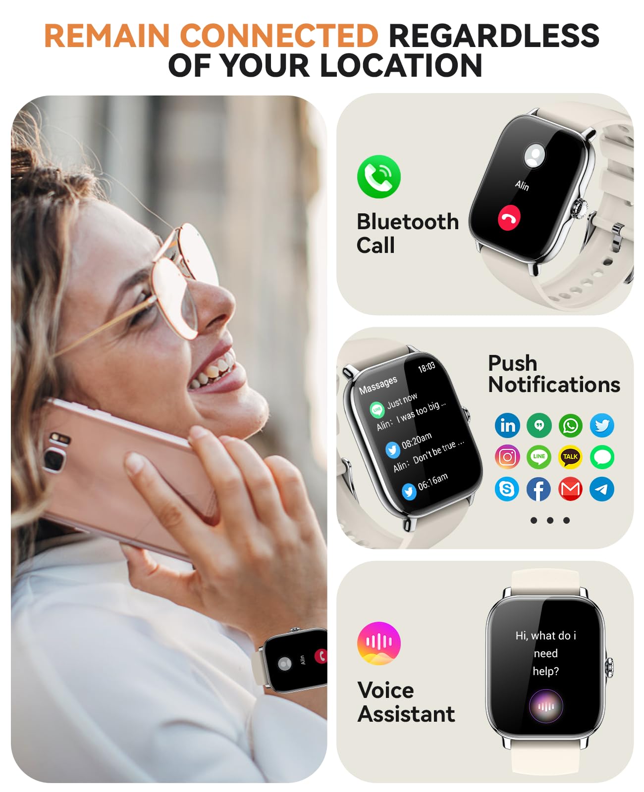 FitTrack SmartWatch: Call, Fitness, Waterproof & More - Small Enterprise