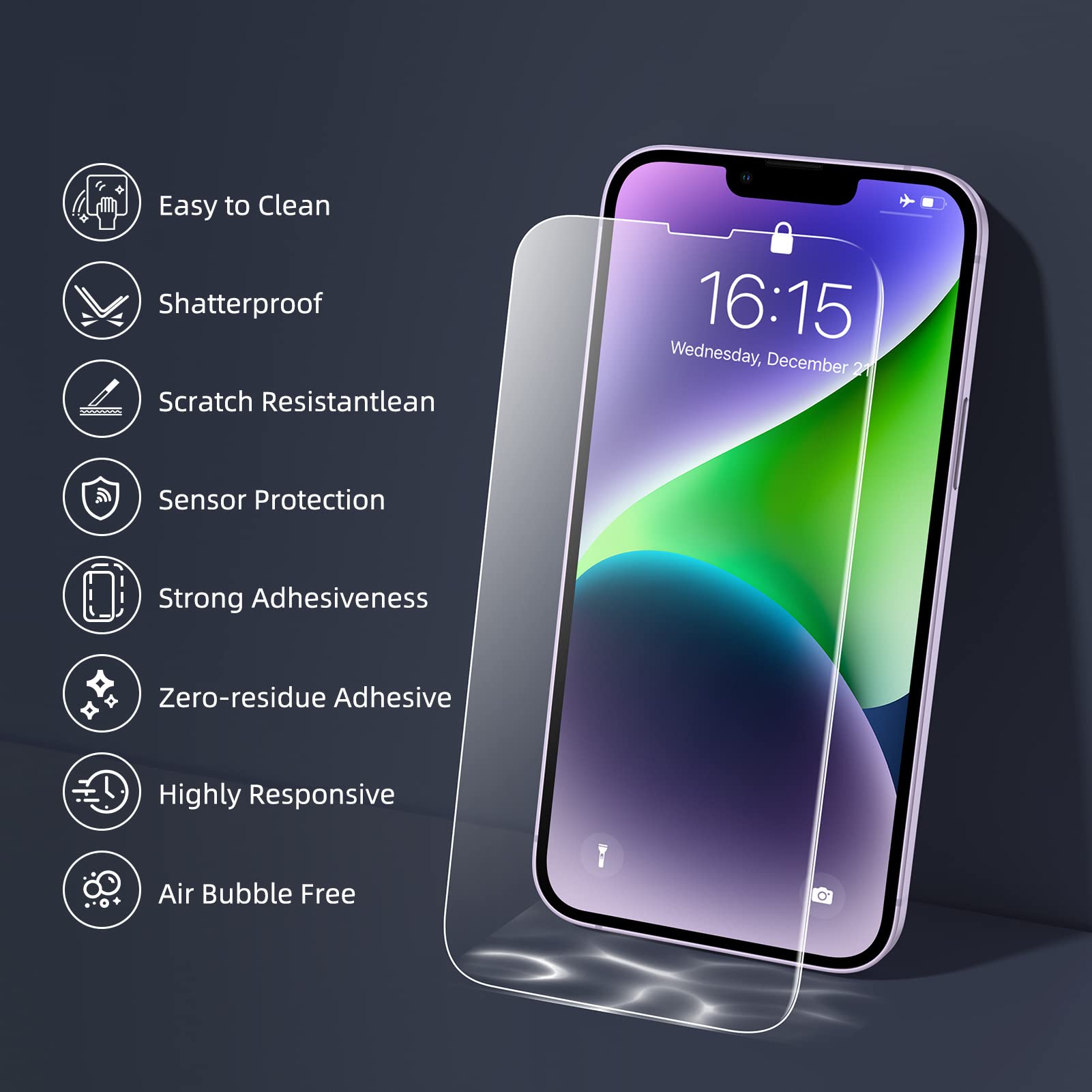 Ruwa Guard: Privacy Screen Protector for iPhone 13/14 - Small Enterprise