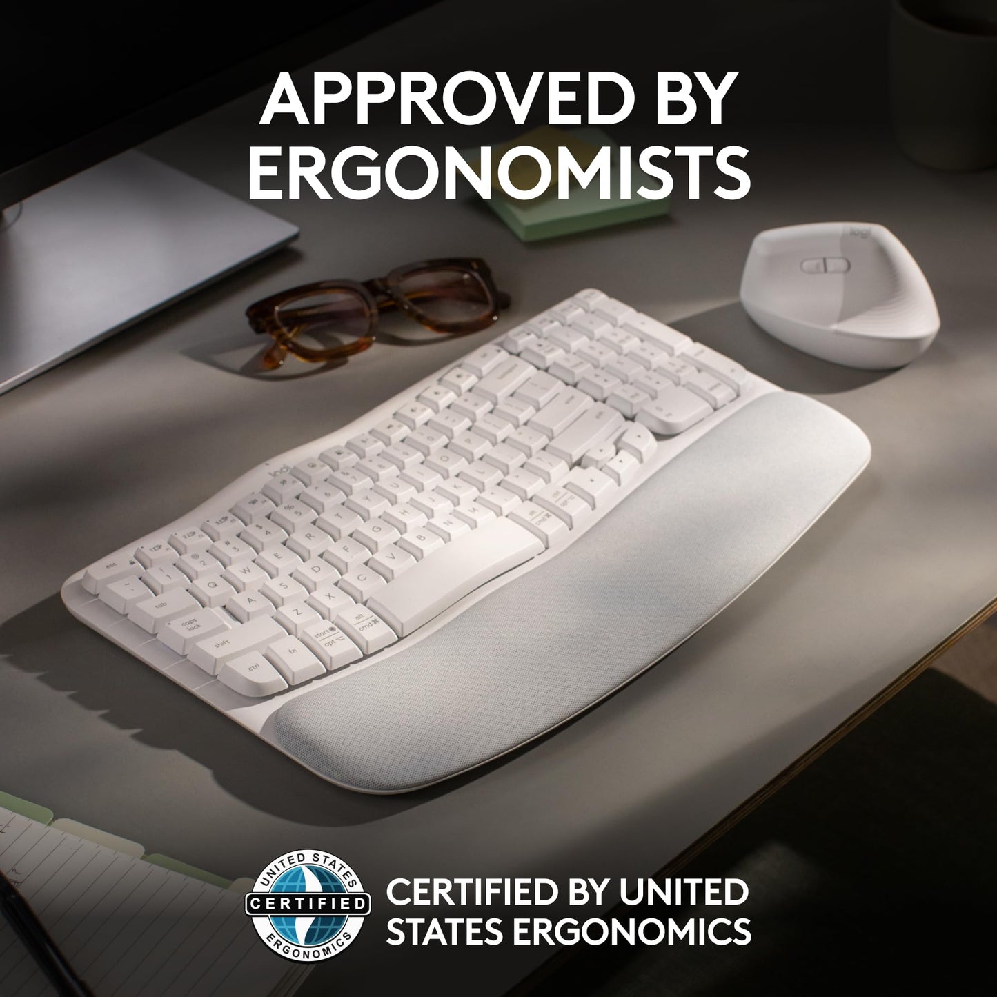 WaveEase Wireless Ergokey by Logitech