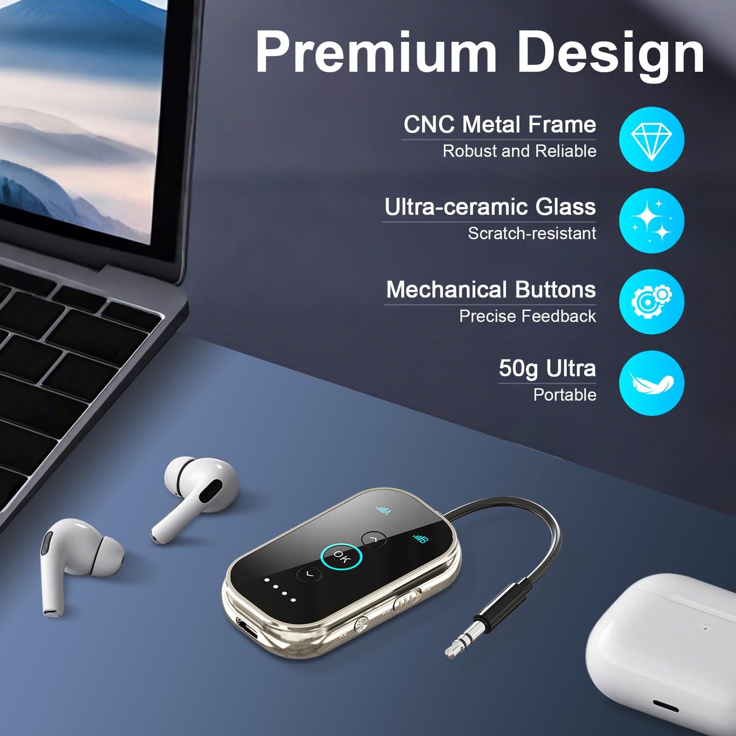 AirSync XMagpot: CNC Bluetooth 5.4 Audio Adapter