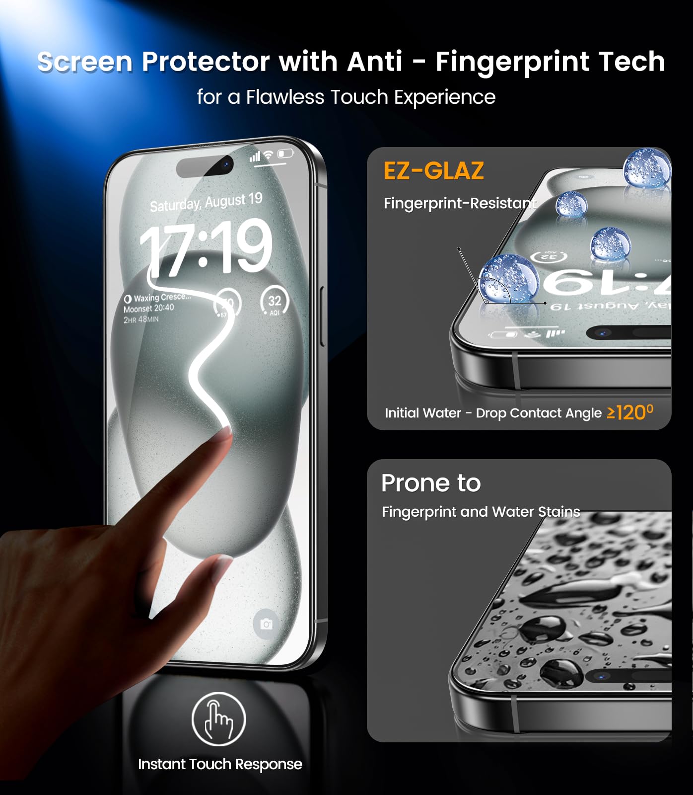 iPhone 13 4-Pack Privacy Glass Shield - Military Grade - Small Enterprise