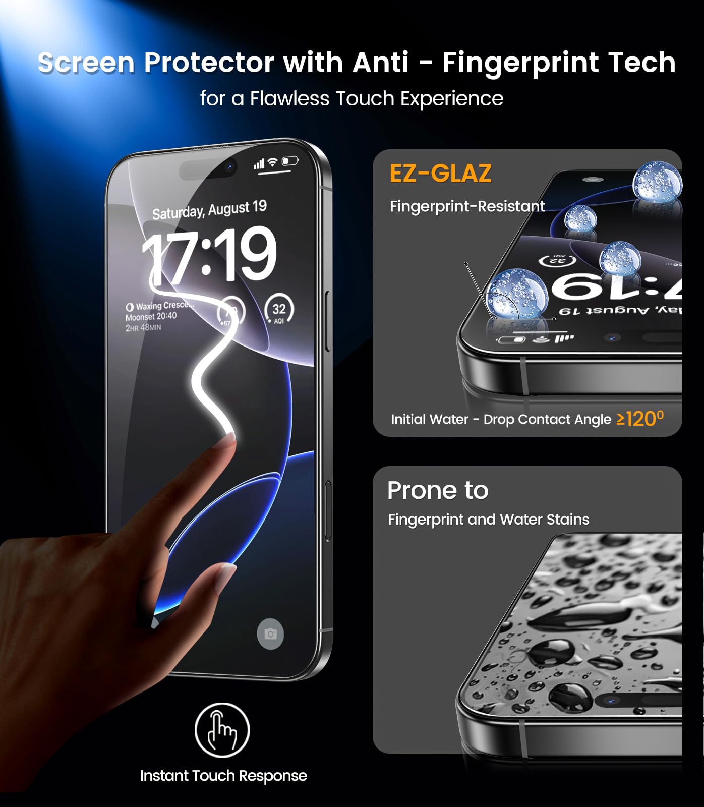 iPhone 13 4-Pack Privacy Glass Shield - Military Grade - Small Enterprise