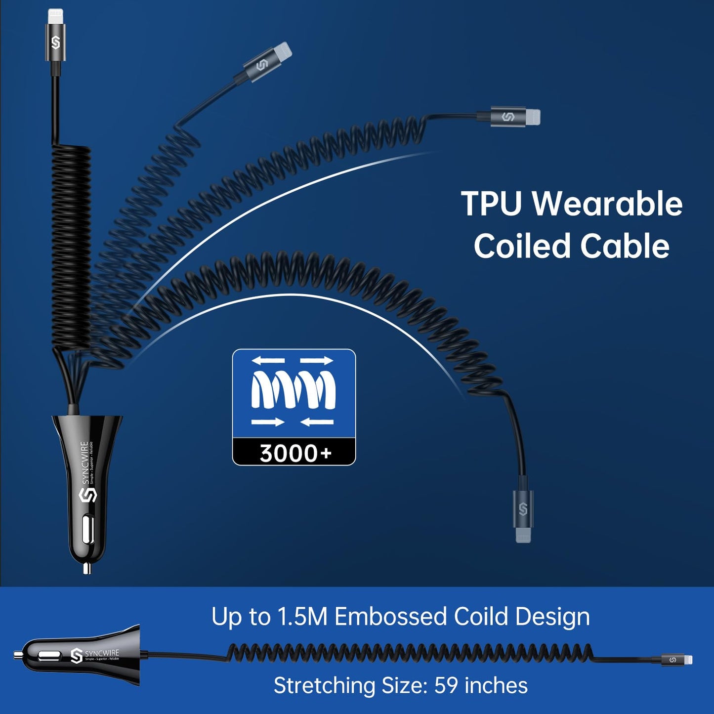 SyncCharge: MFi Lightning Car Adapter 4.8A/24W