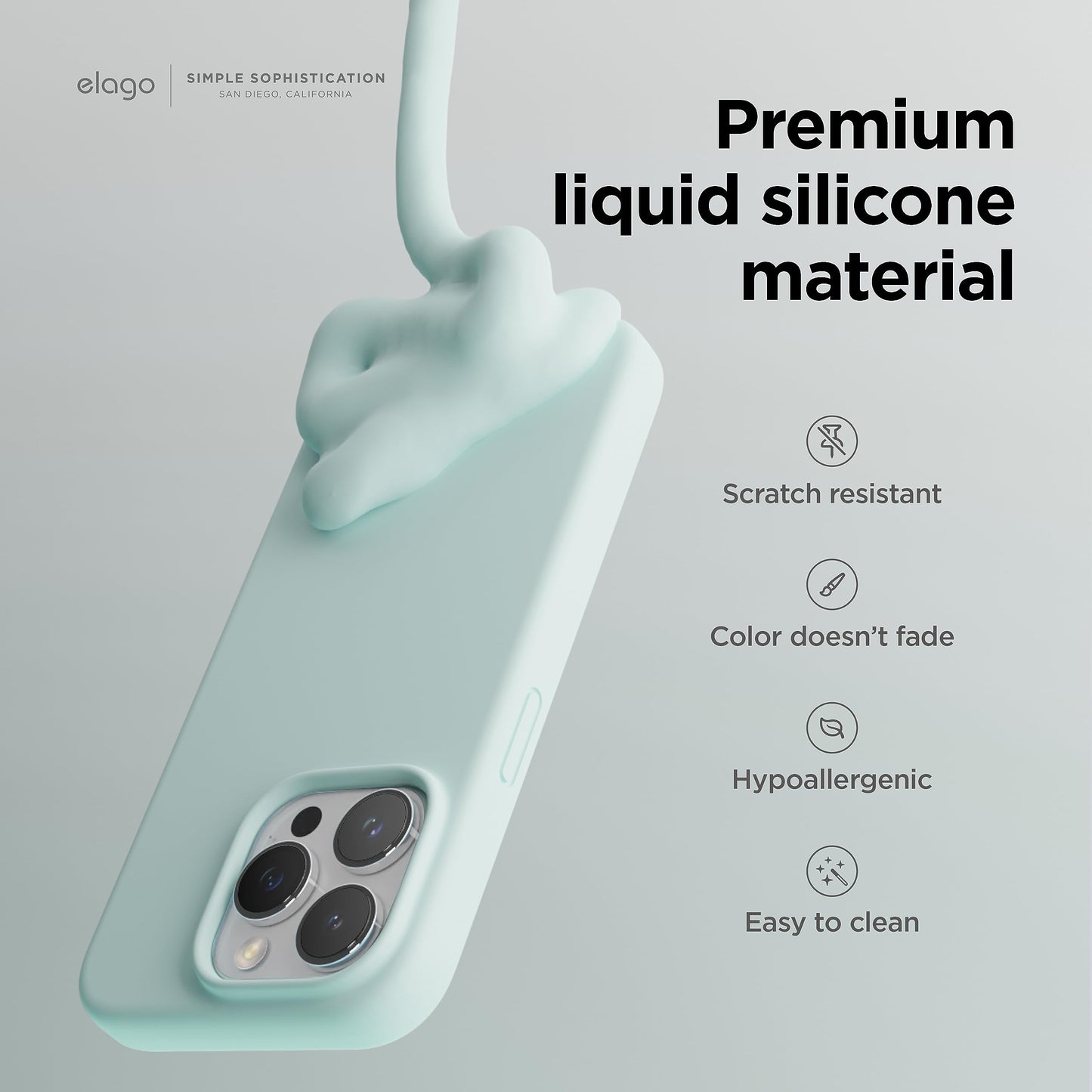 elago iPhone 15 Pro Max LiquidShield - White 6.7\