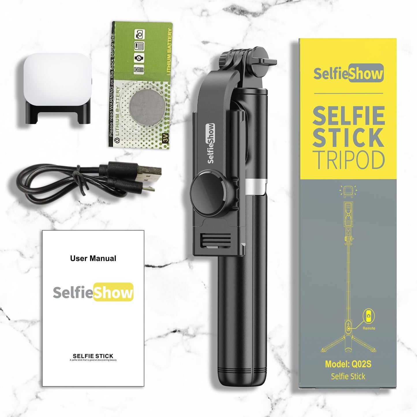 SelfieStickPro 41 with wireless remote and tripod stand for all phone models. - Small Enterprise