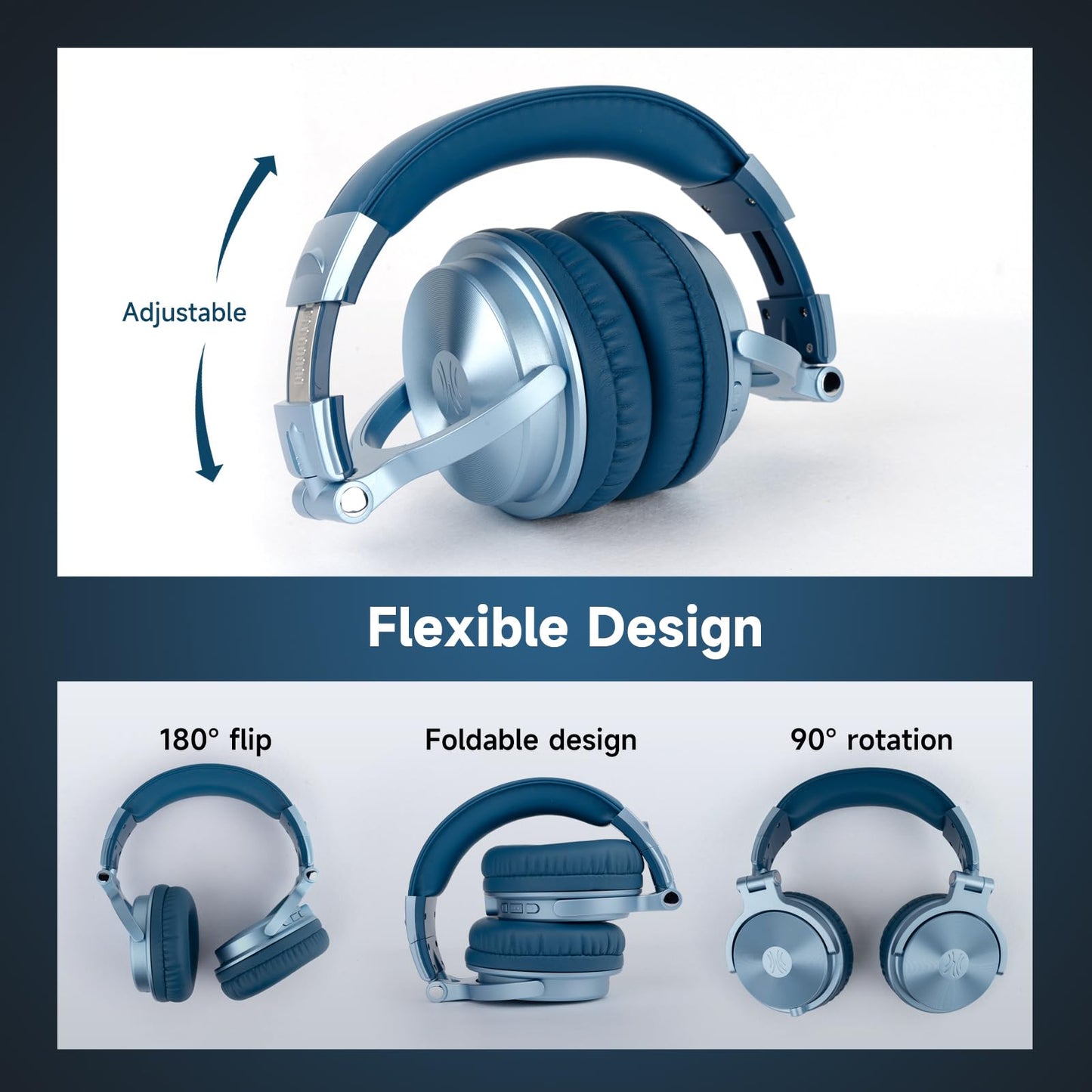 OneOdio ProC: 110Hr Bluetooth Foldable Bass Headset