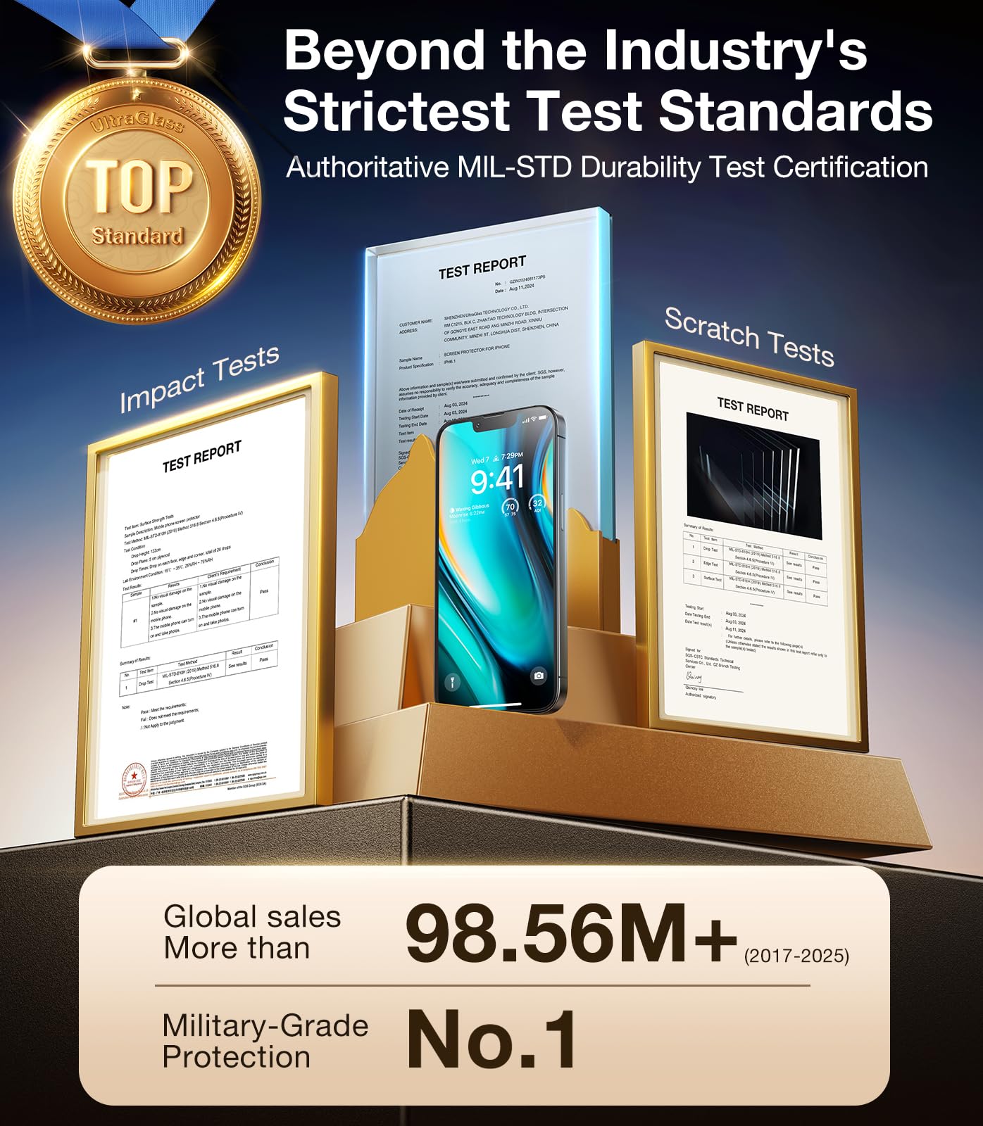 UltraGlass 9H+ Privacy Shield for iPhone 16 - Small Enterprise