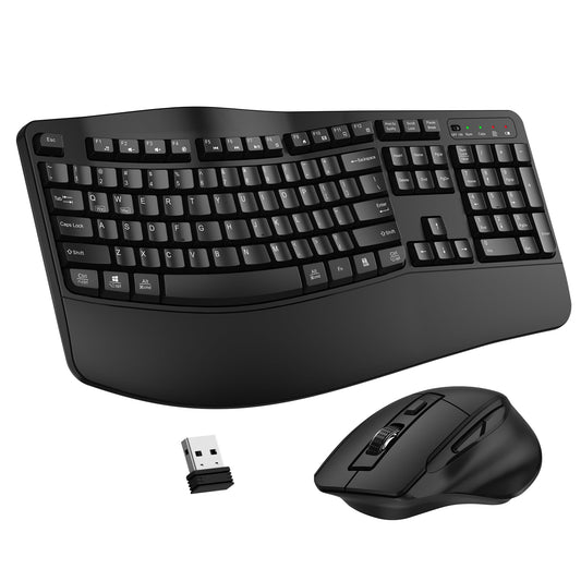 ErgoWave Duo: Wireless Keyboard & Mouse Set