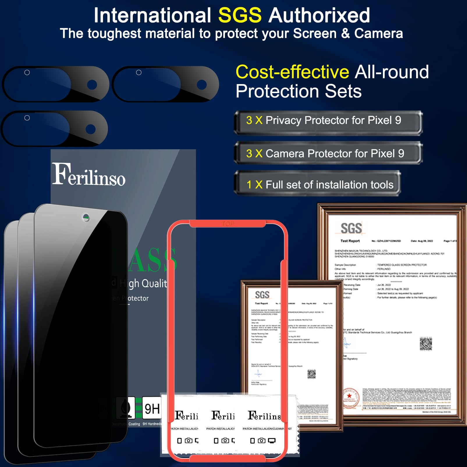 Ferilinso Privacy Screen Protector for iPhone - Small Enterprise