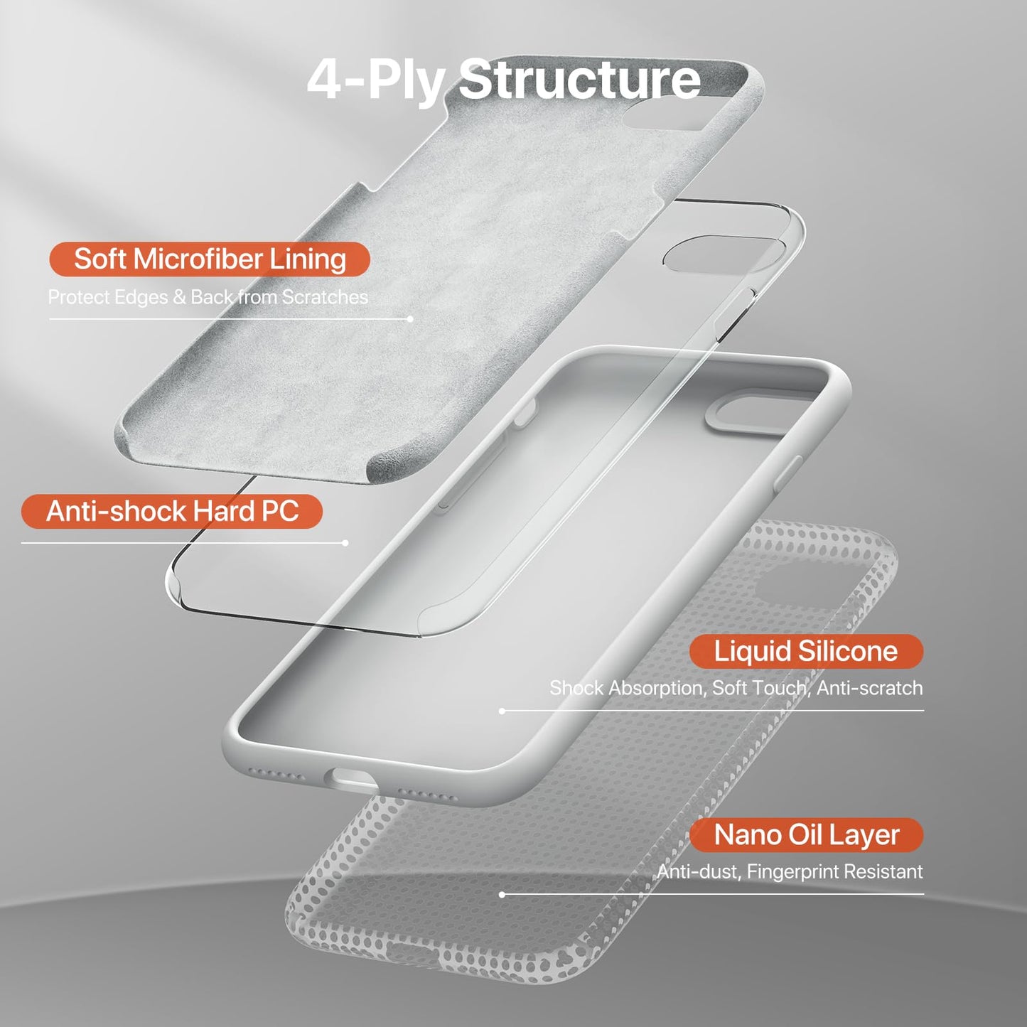 Miracase Capri Blue Slim Shockproof iPhone Case