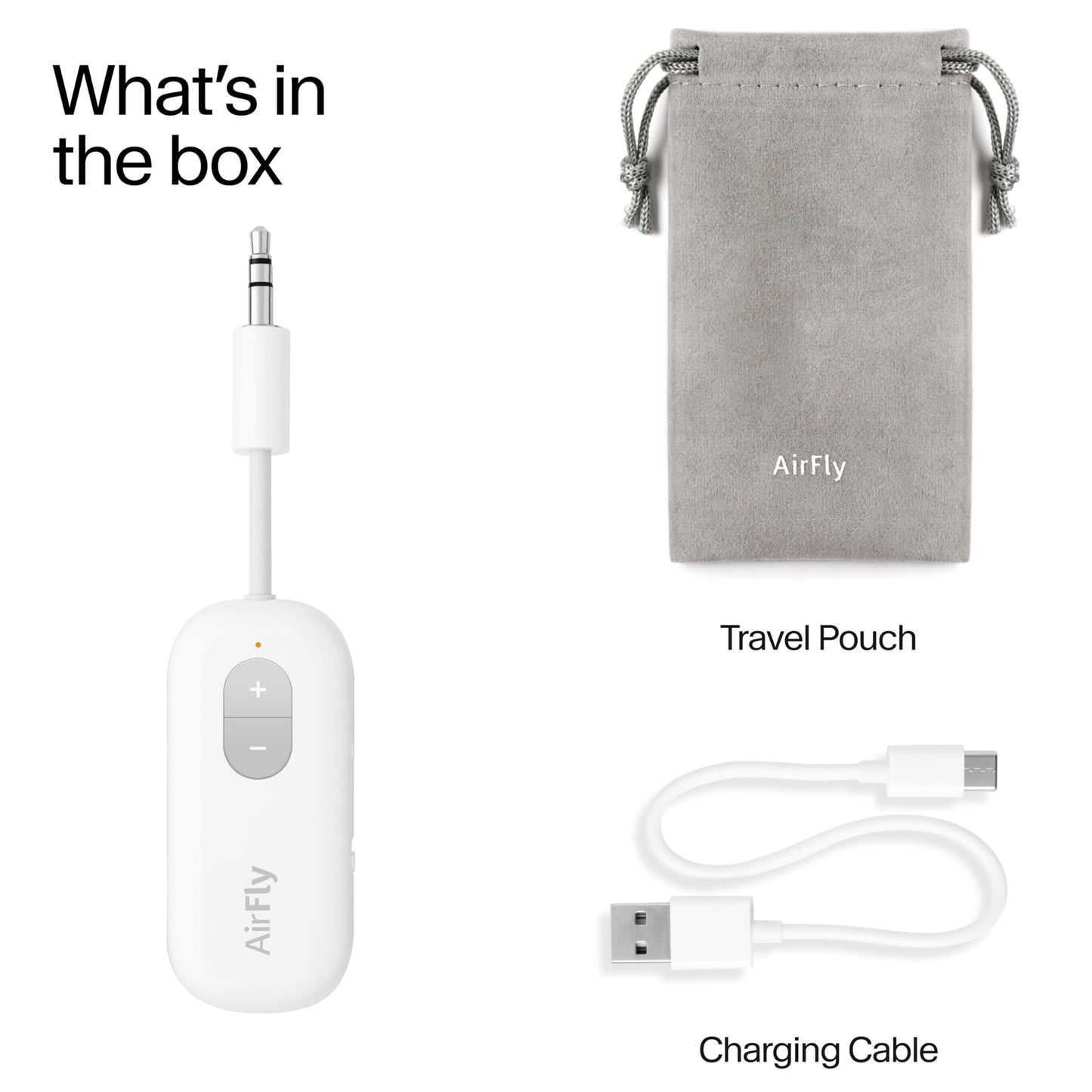 Twelve South AirFly SE | Bluetooth Wireless Audio Transmitter Adapter for AirPods/Headphones, 20+ Hr Battery, Works with 3.5mm aux Jacks on Airplanes, TVs, Gym Equipment, and Travel - Small Enterprise