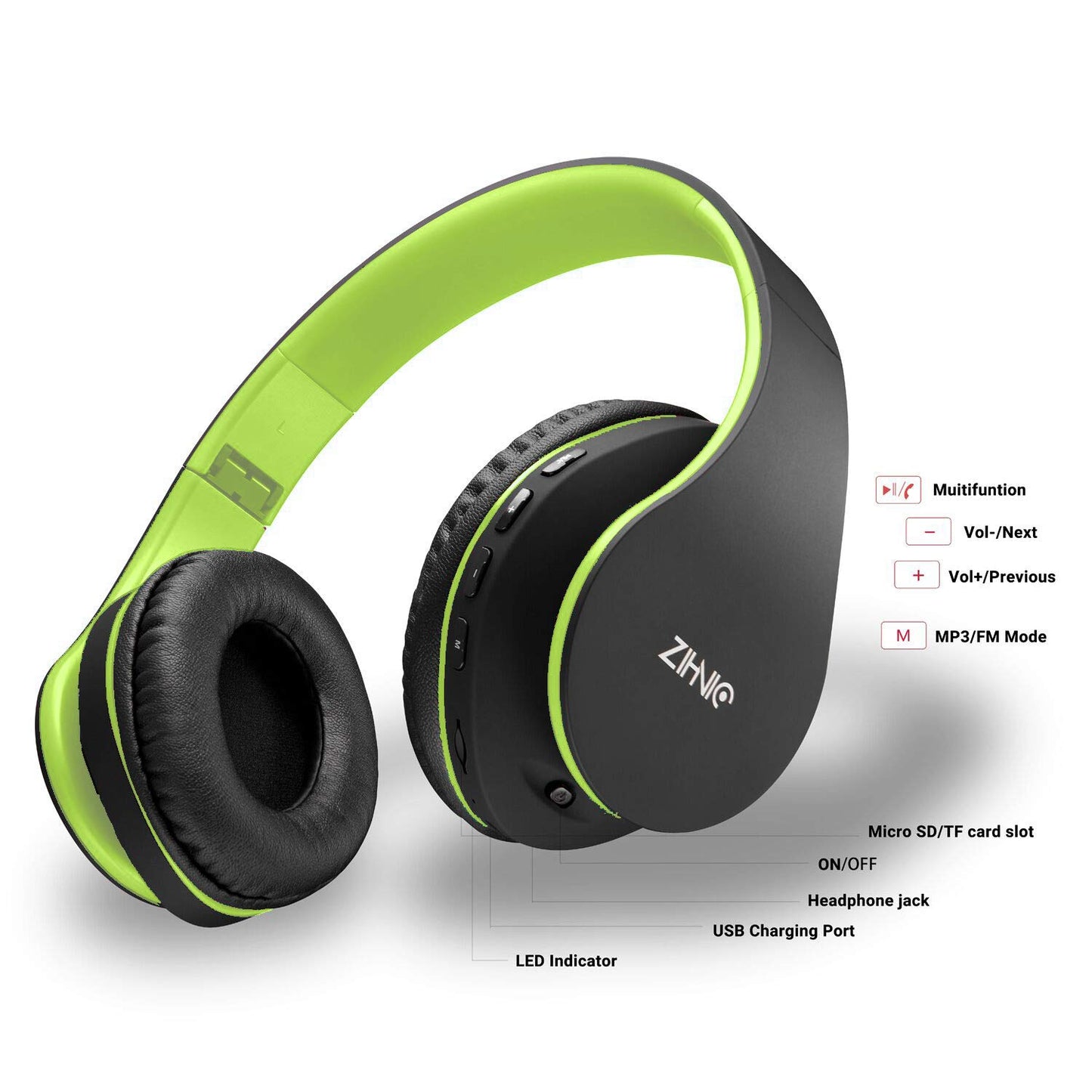 ZIHNIC RoseGold Bluetooth Over-Ear Headphones - Small Enterprise