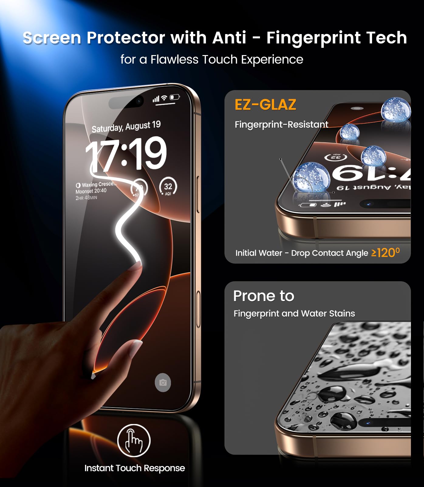 iPhone 13 4-Pack Privacy Glass Shield - Military Grade - Small Enterprise