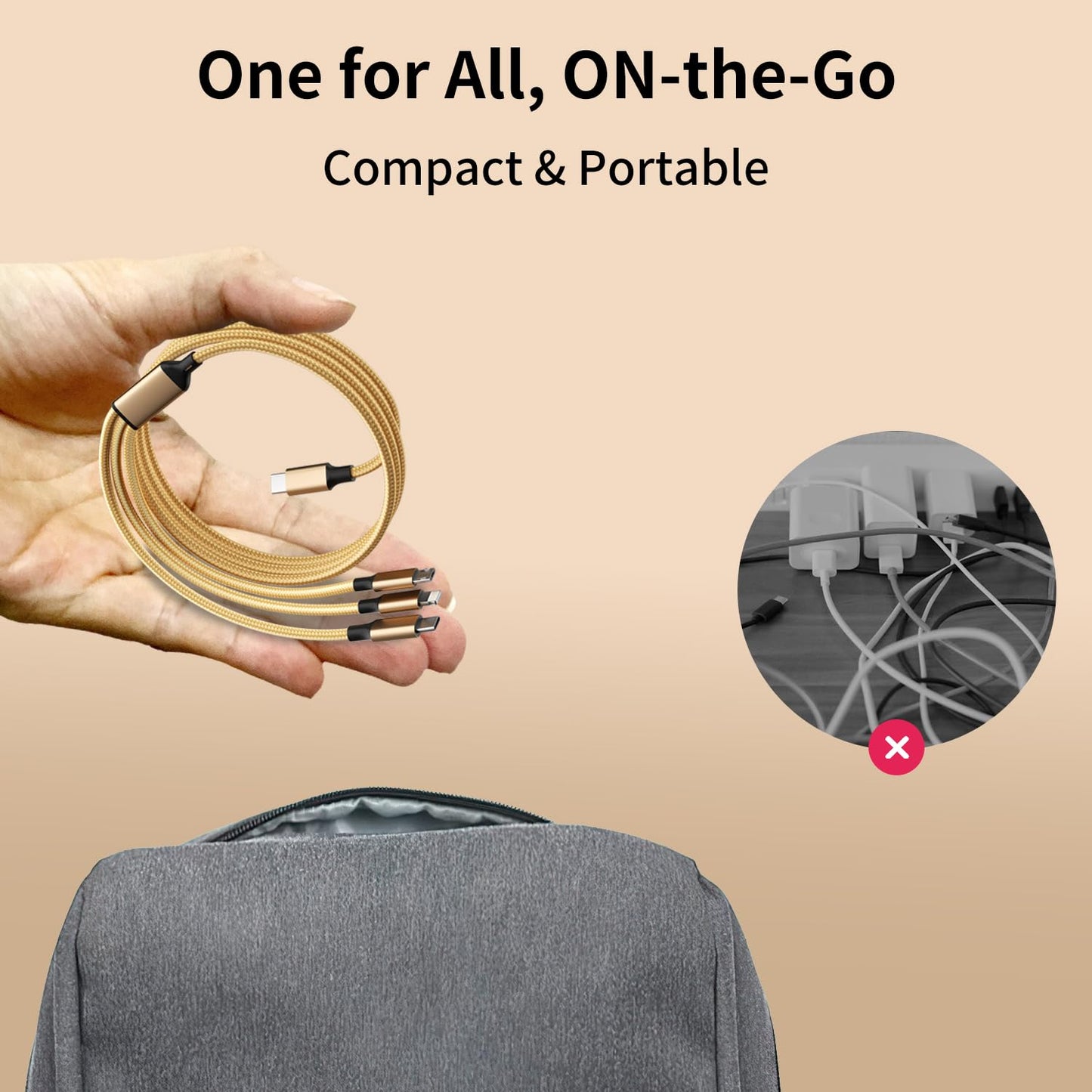 QuadCharge 65W: 4-in-1 Fast Multi-Cable