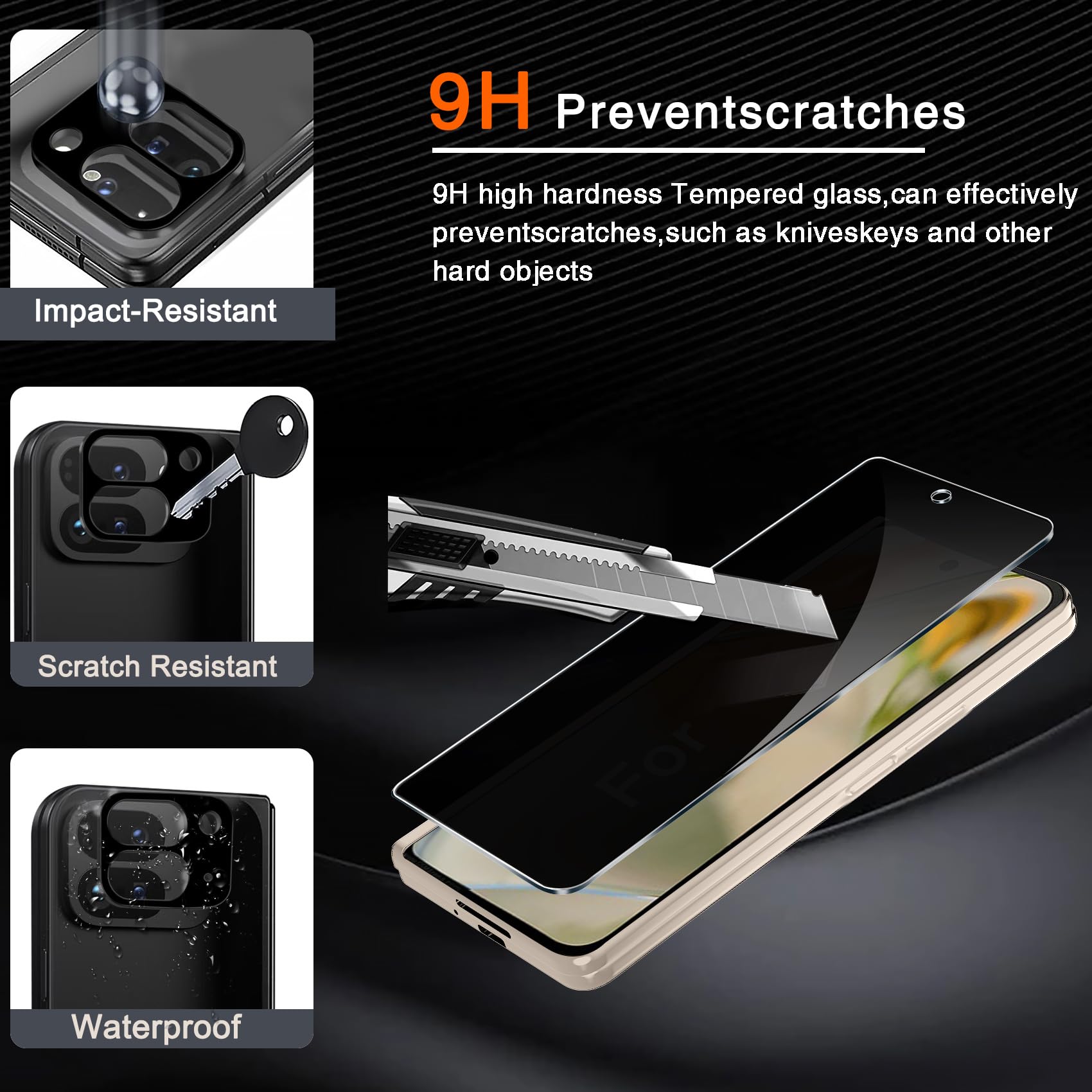 Ferilinso Privacy Screen Protector for iPhone - Small Enterprise