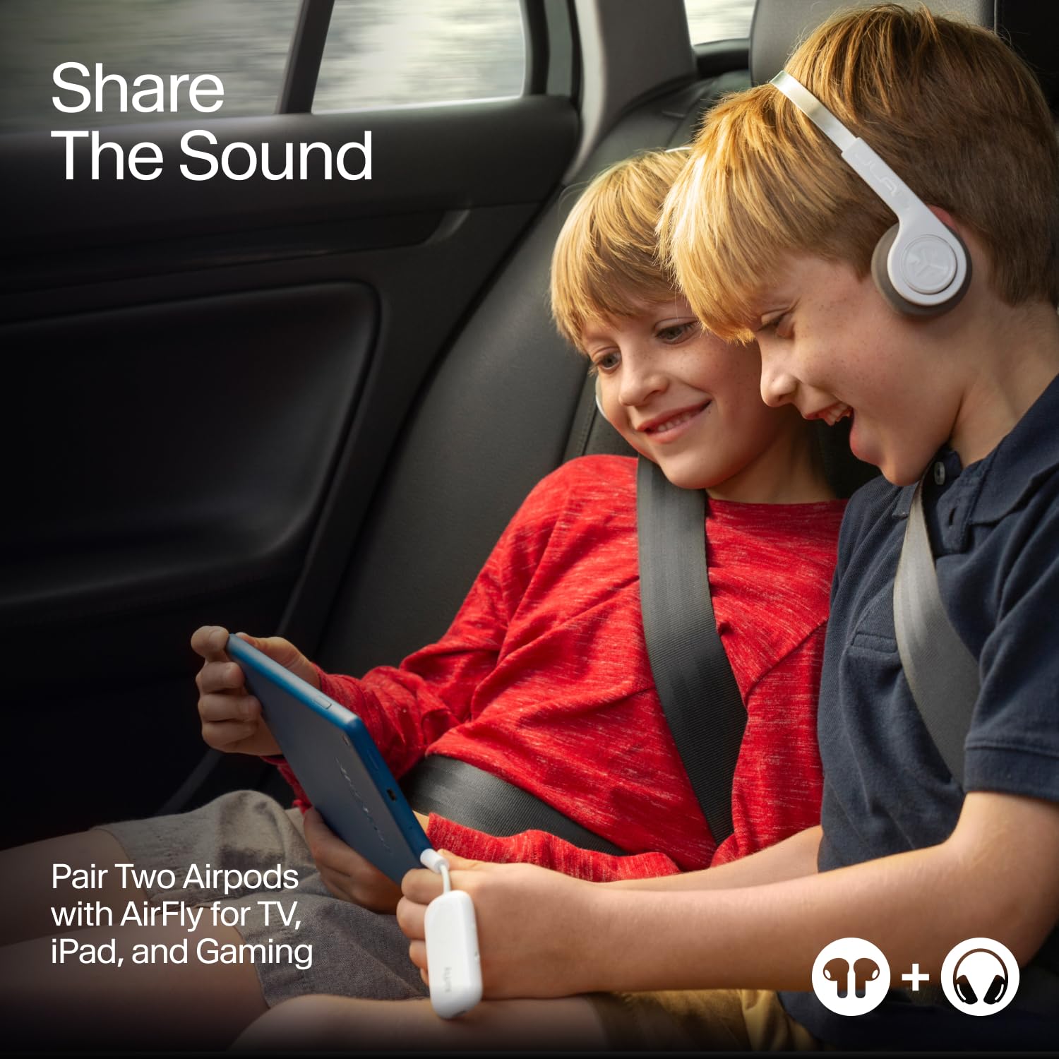 Twelve South AirFly SE | Bluetooth Wireless Audio Transmitter Adapter for AirPods/Headphones, 20+ Hr Battery, Works with 3.5mm aux Jacks on Airplanes, TVs, Gym Equipment, and Travel - Small Enterprise