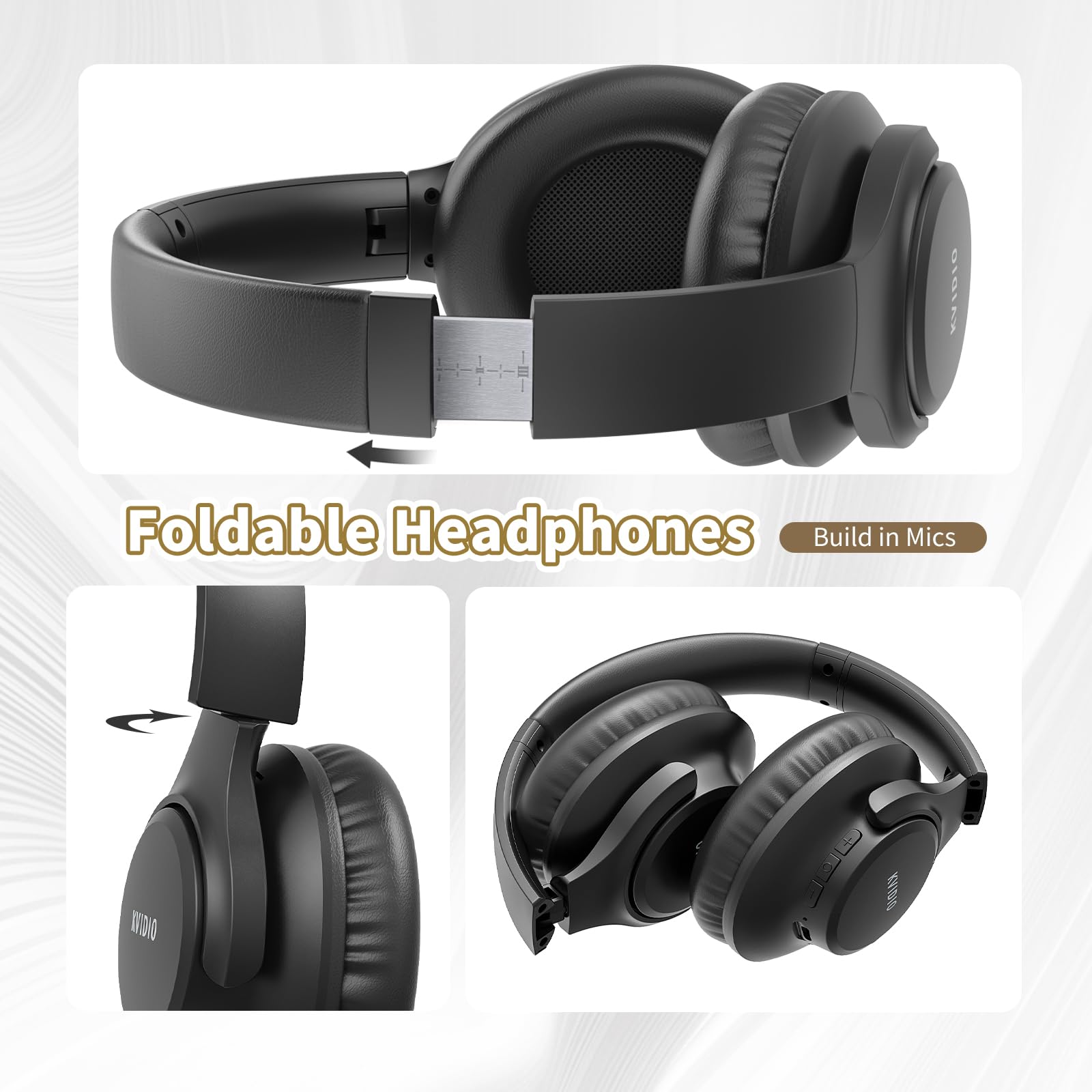 KVIDIO ProBass 65H Wireless Headphones - Travel Ready! - Small Enterprise