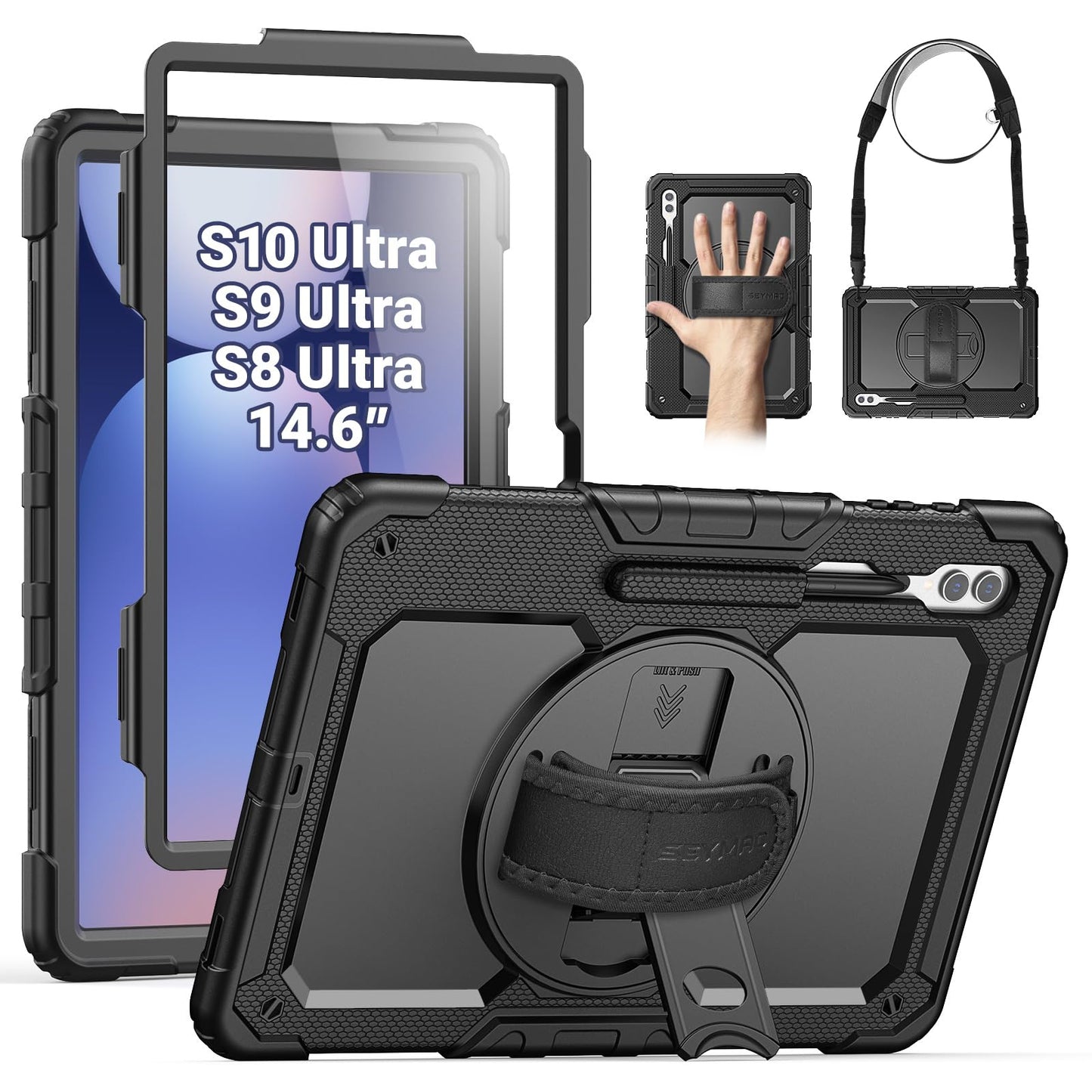 SEYMAC Heavy Duty Case for Galaxy Tab A9 8.7 2023, Blue