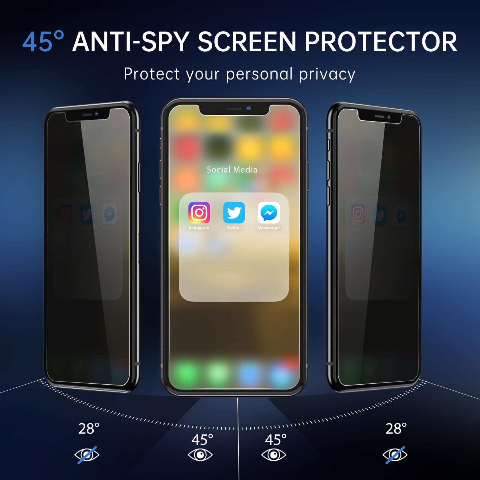SYNCWIRE 28° Anti-Spy Glass for iPhone 12 Pro Max - Small Enterprise