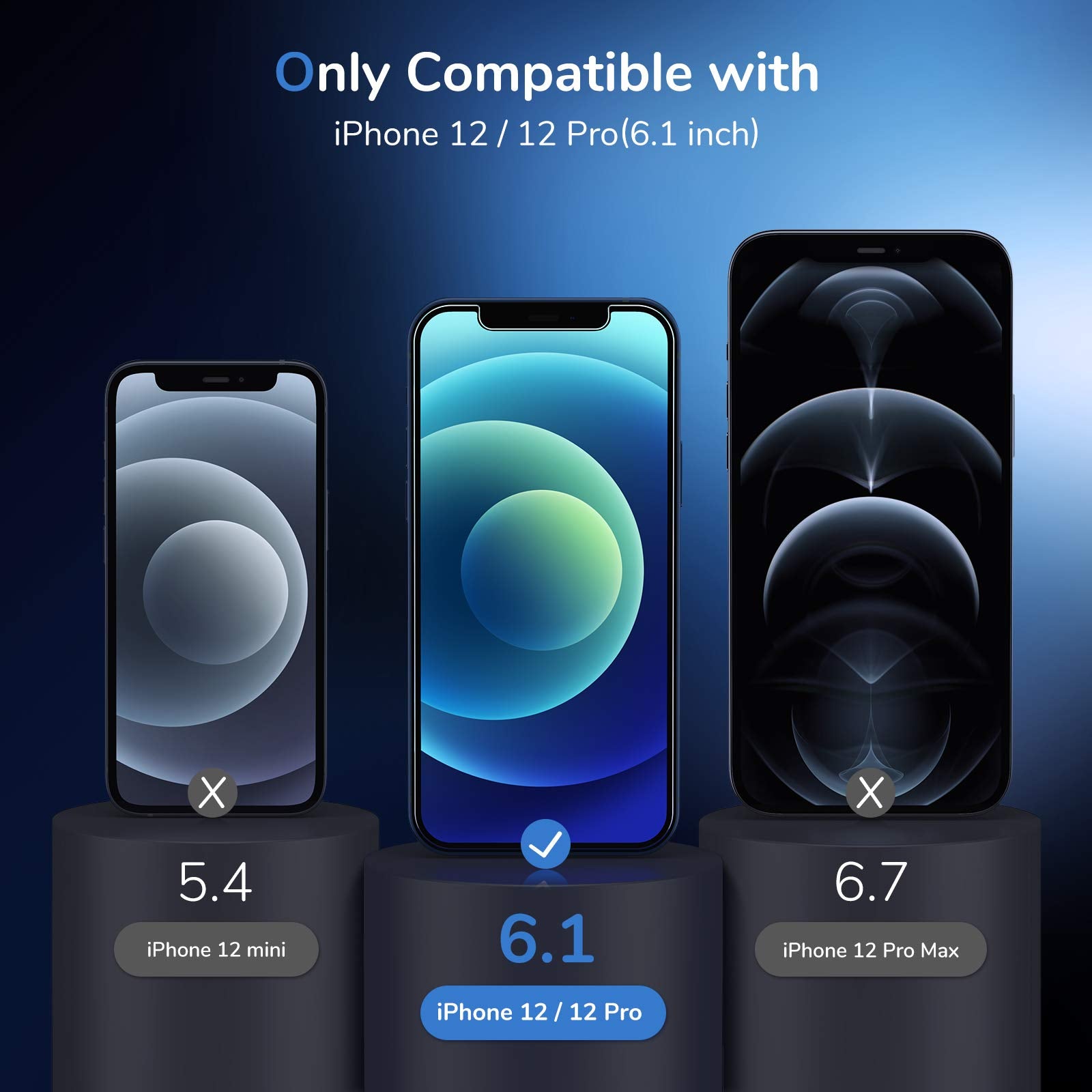 SYNCWIRE 28° Anti-Spy Glass for iPhone 12 Pro Max - Small Enterprise