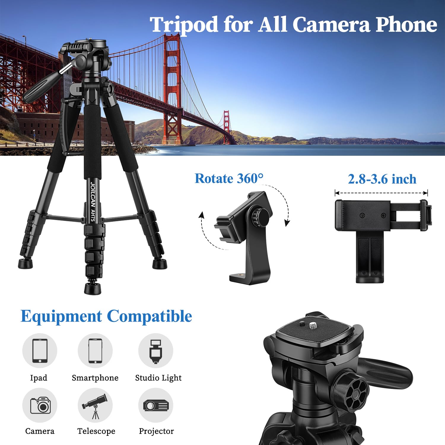JOILCAN 74 Camera Tripod - Small Enterprise